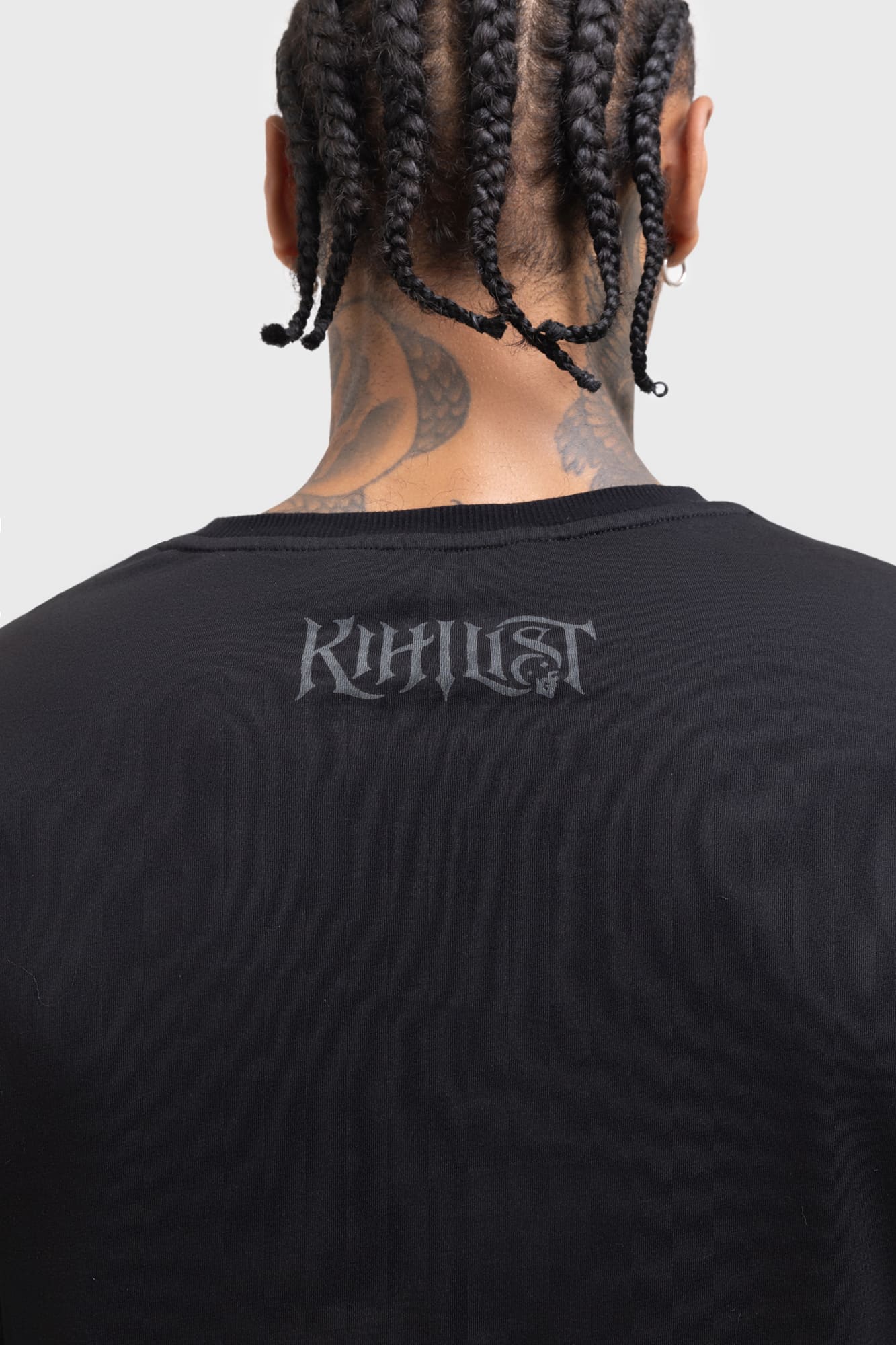 Kihlist Lunar Crescent Graphic Long Sleeve Cotton Top