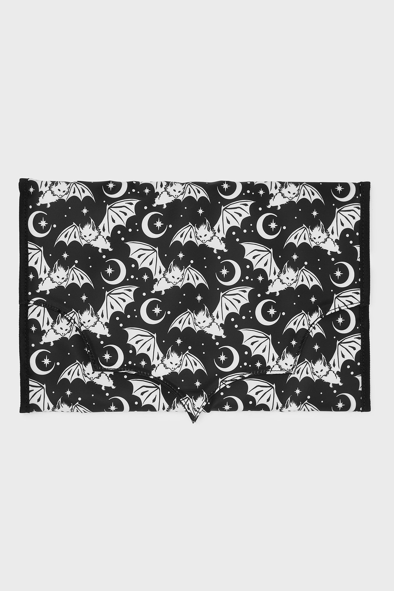 Killstar Winged Noir Baby Changing Mat with Bat Moon Print