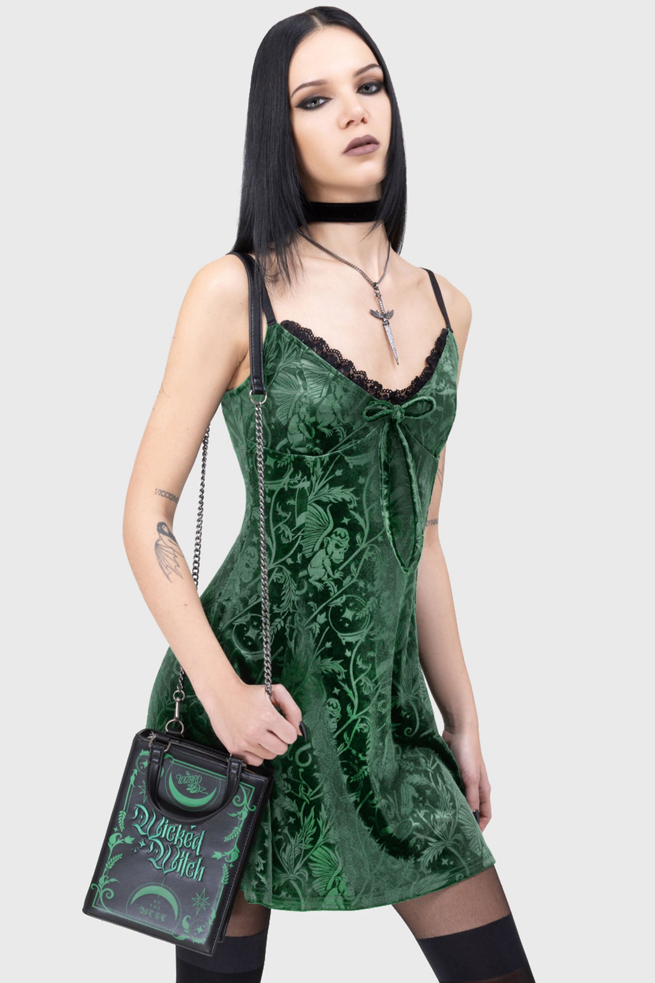 KILLSTAR Truly Wicked Book Shaped PU Handbag - Licensed Design