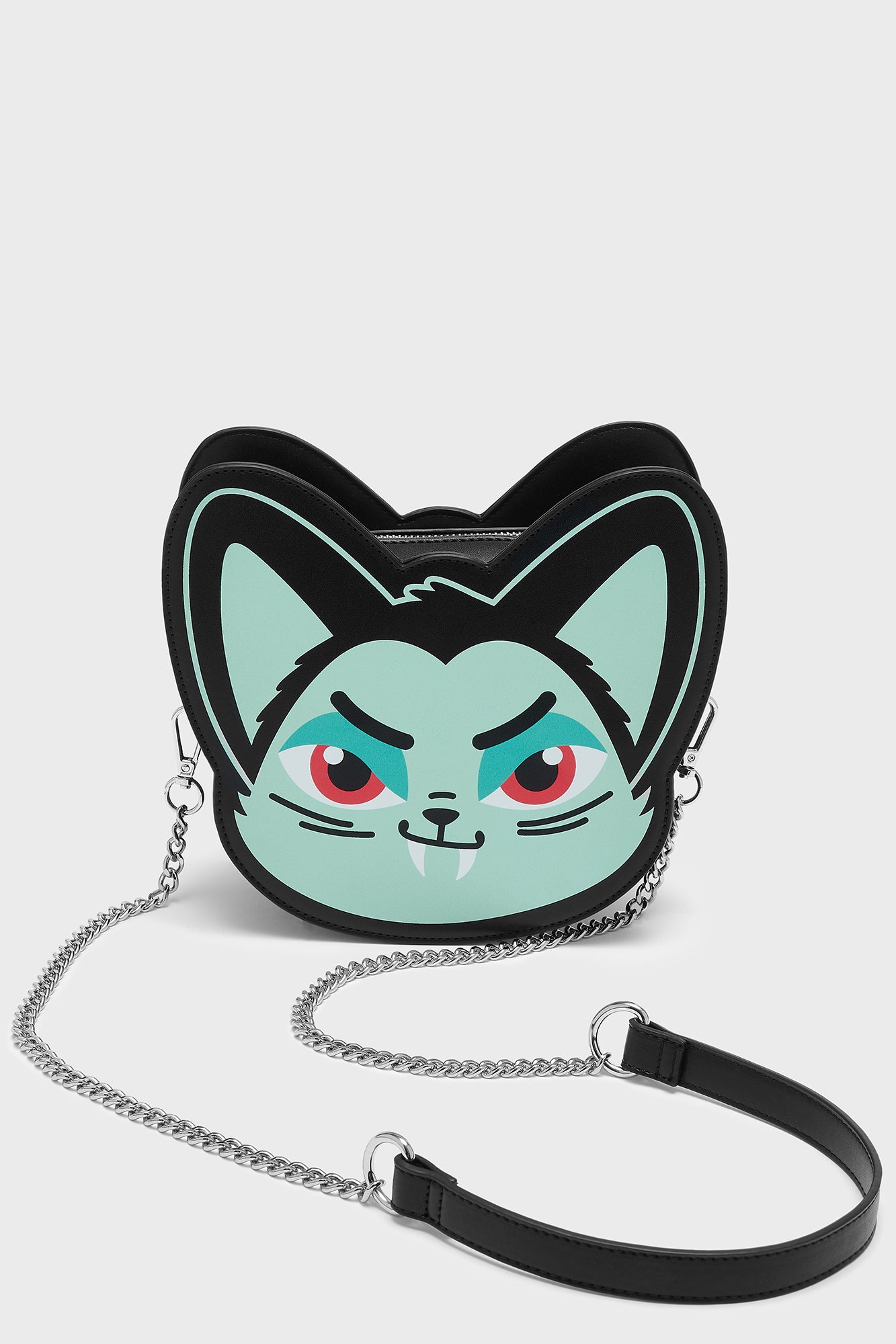 Killstar Vampurr Nocturnal Creature Crossbody Bag with Detachable Chain Strap