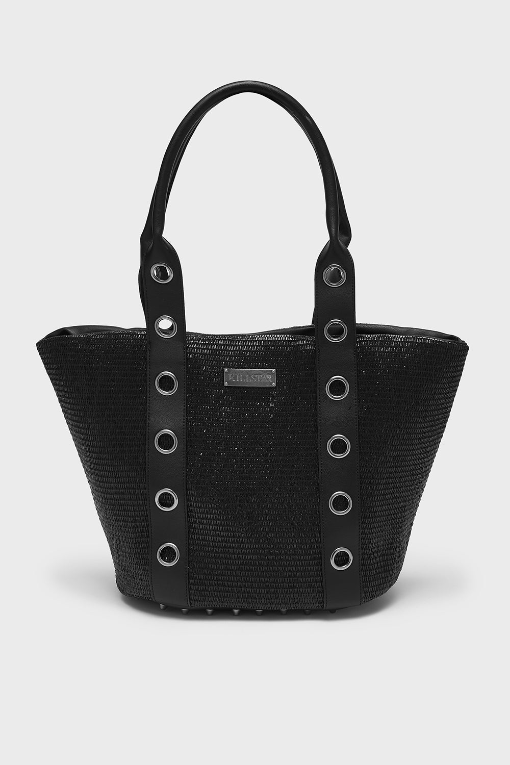 KILLSTAR Tidal Twilight Raffia Shoulder Bag with Studded Design