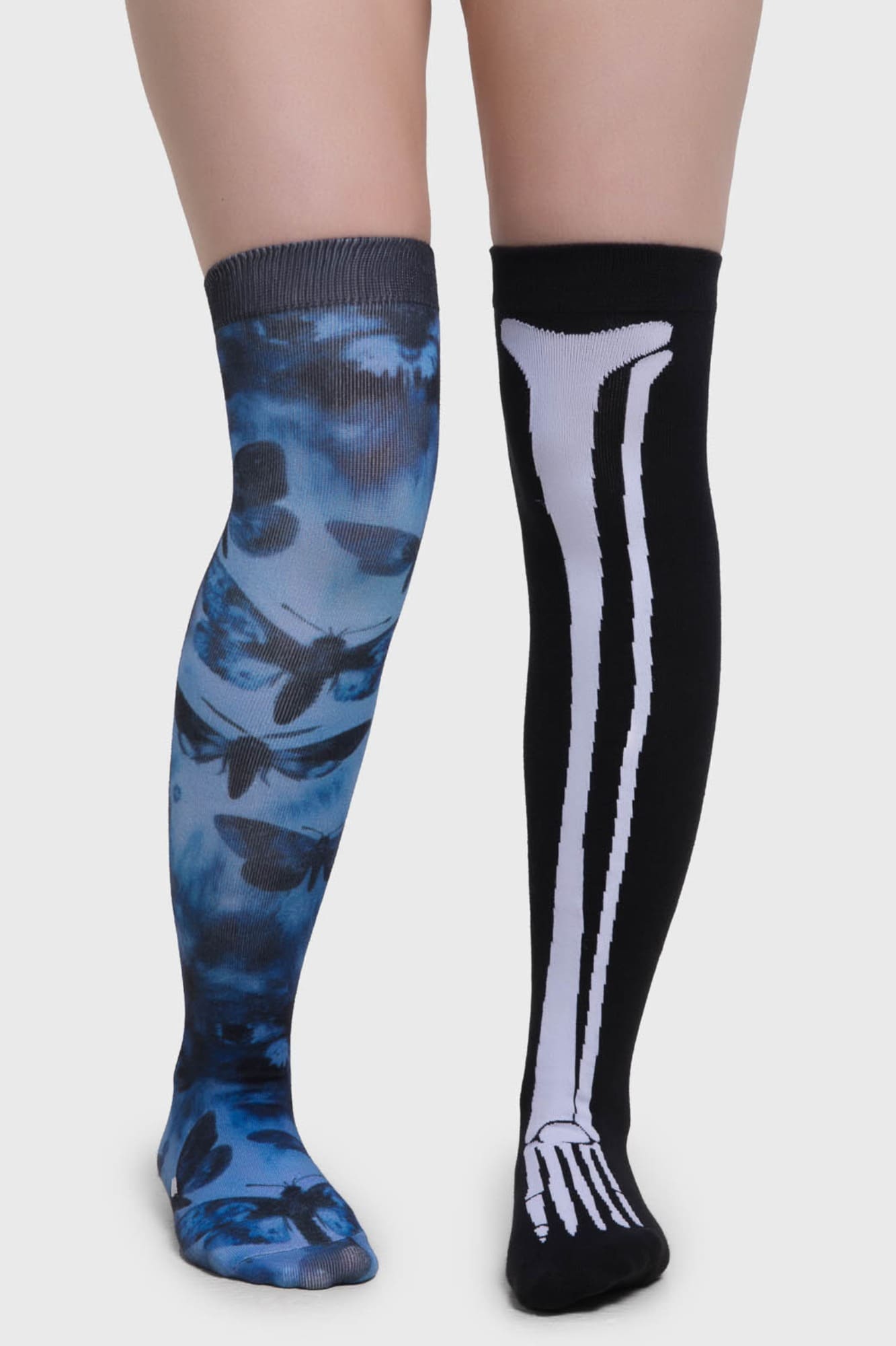Killstar Corpse Bride Butterfly Knee High Socks