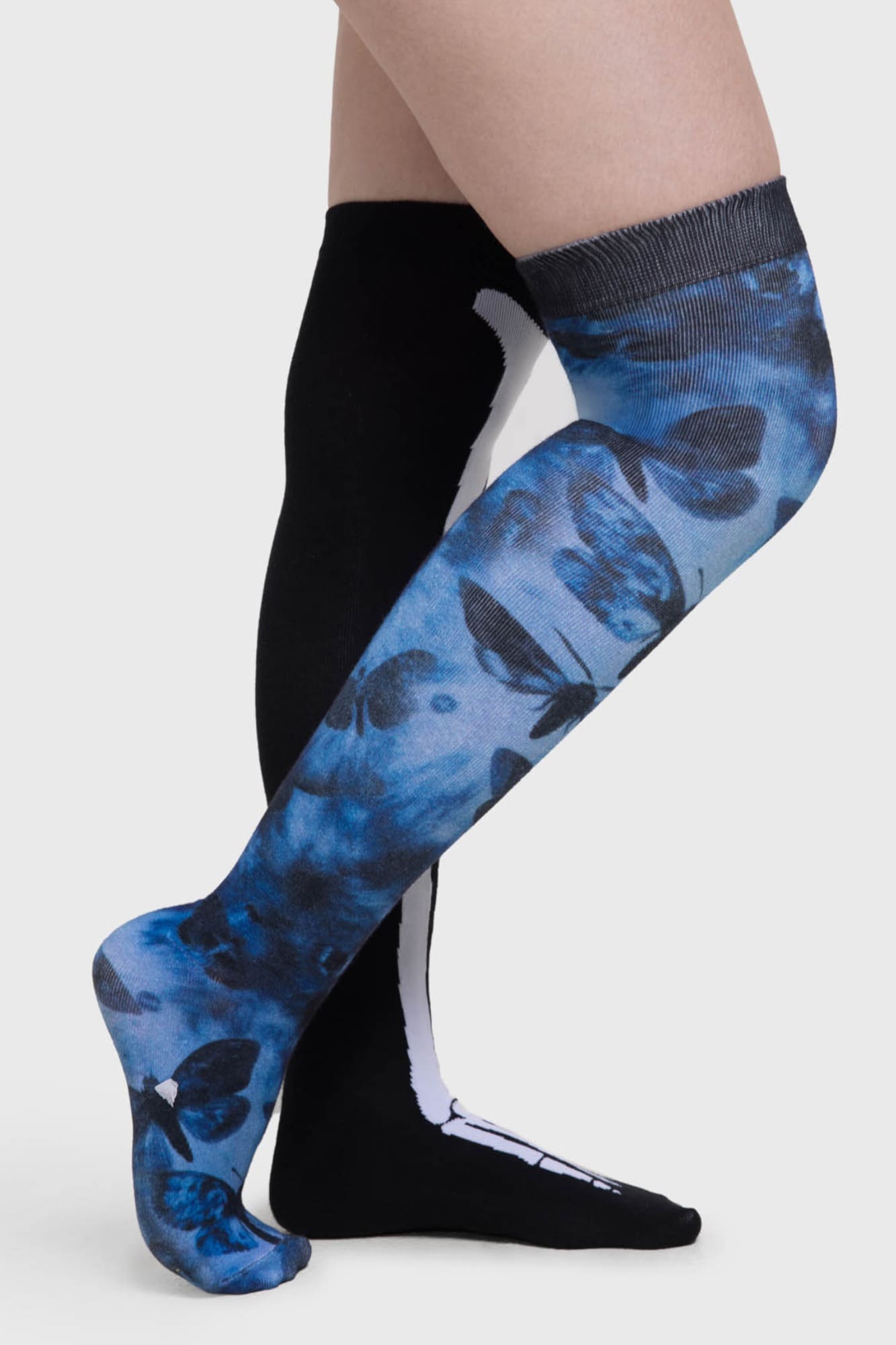 Killstar Corpse Bride Butterfly Knee High Socks