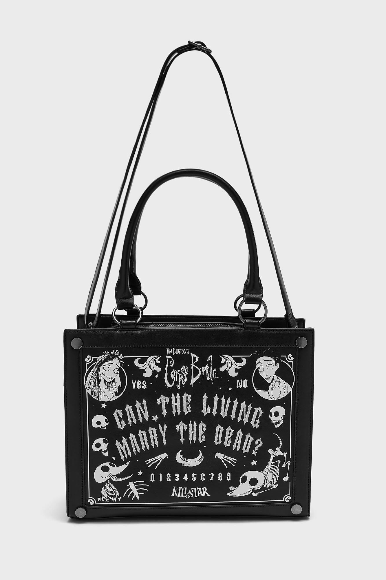 Corpse Bride Handbag by Killstar - Gothic PU Tote with Detachable Strap