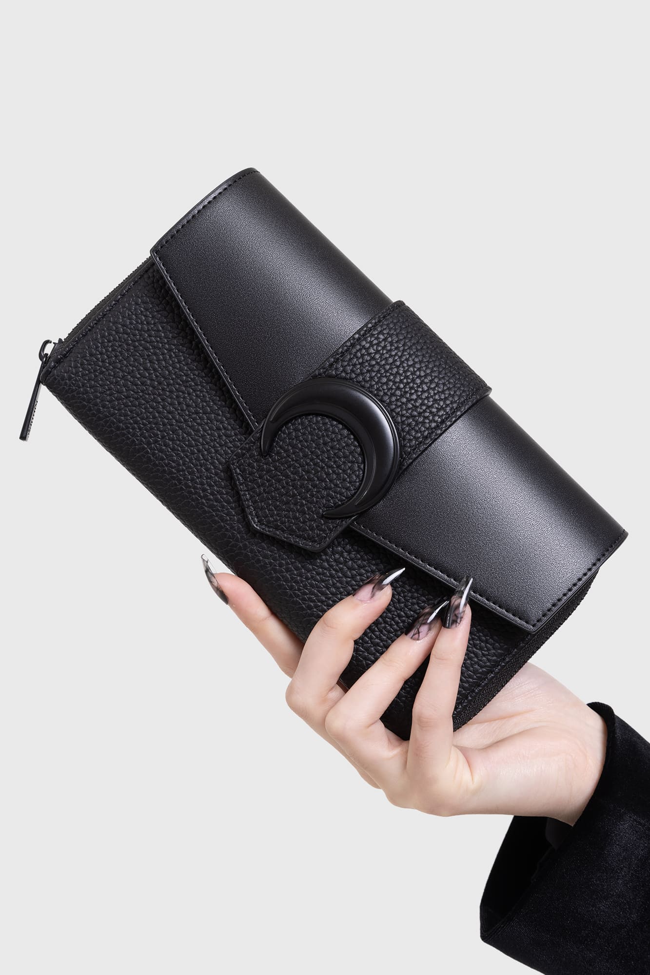 Lunacity Moon Hardware Wallet with Magnet & Zip Closure