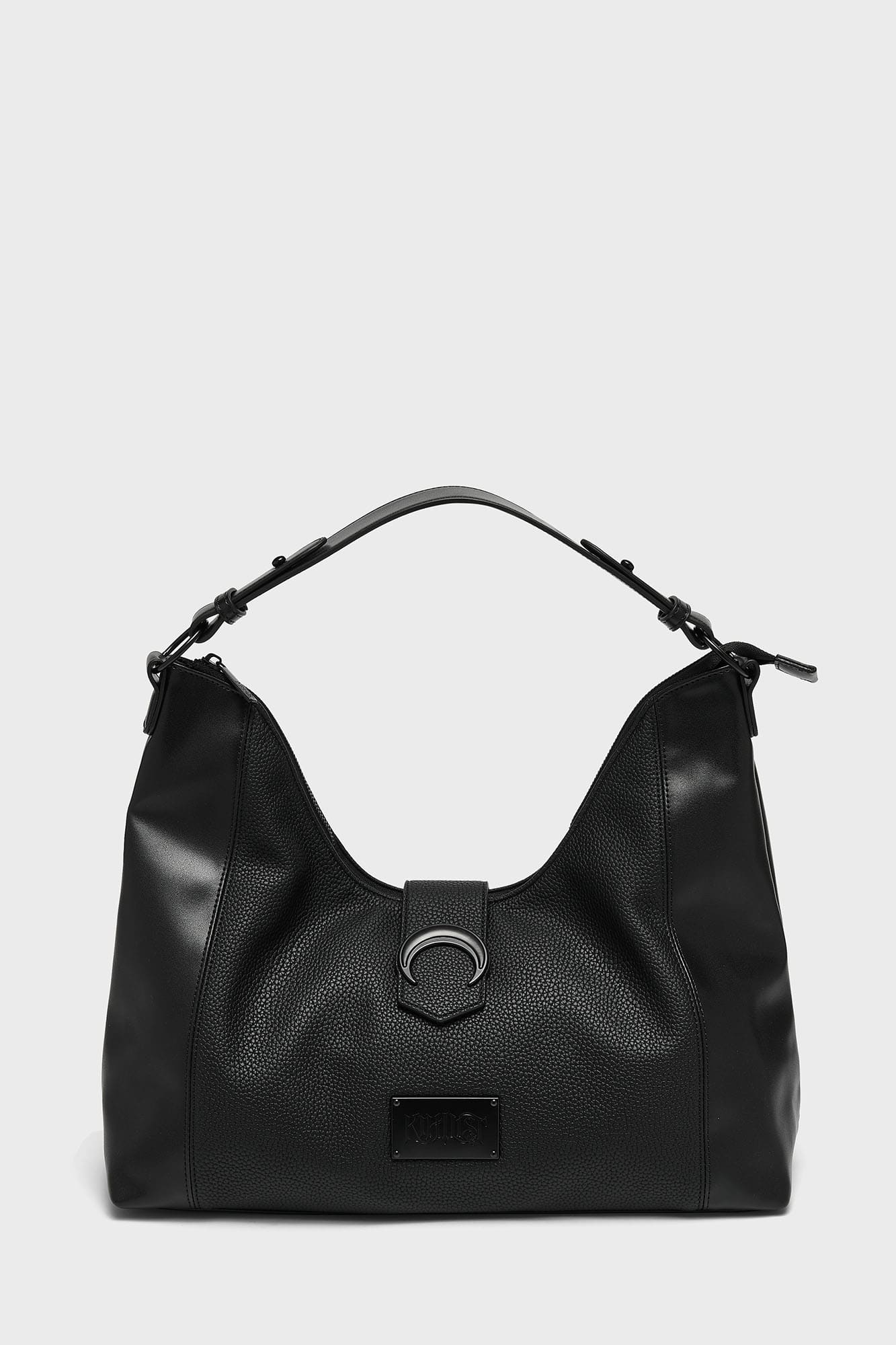 KIHILIST Lunacity Moon Hardware PU Handbag with Zip Closure