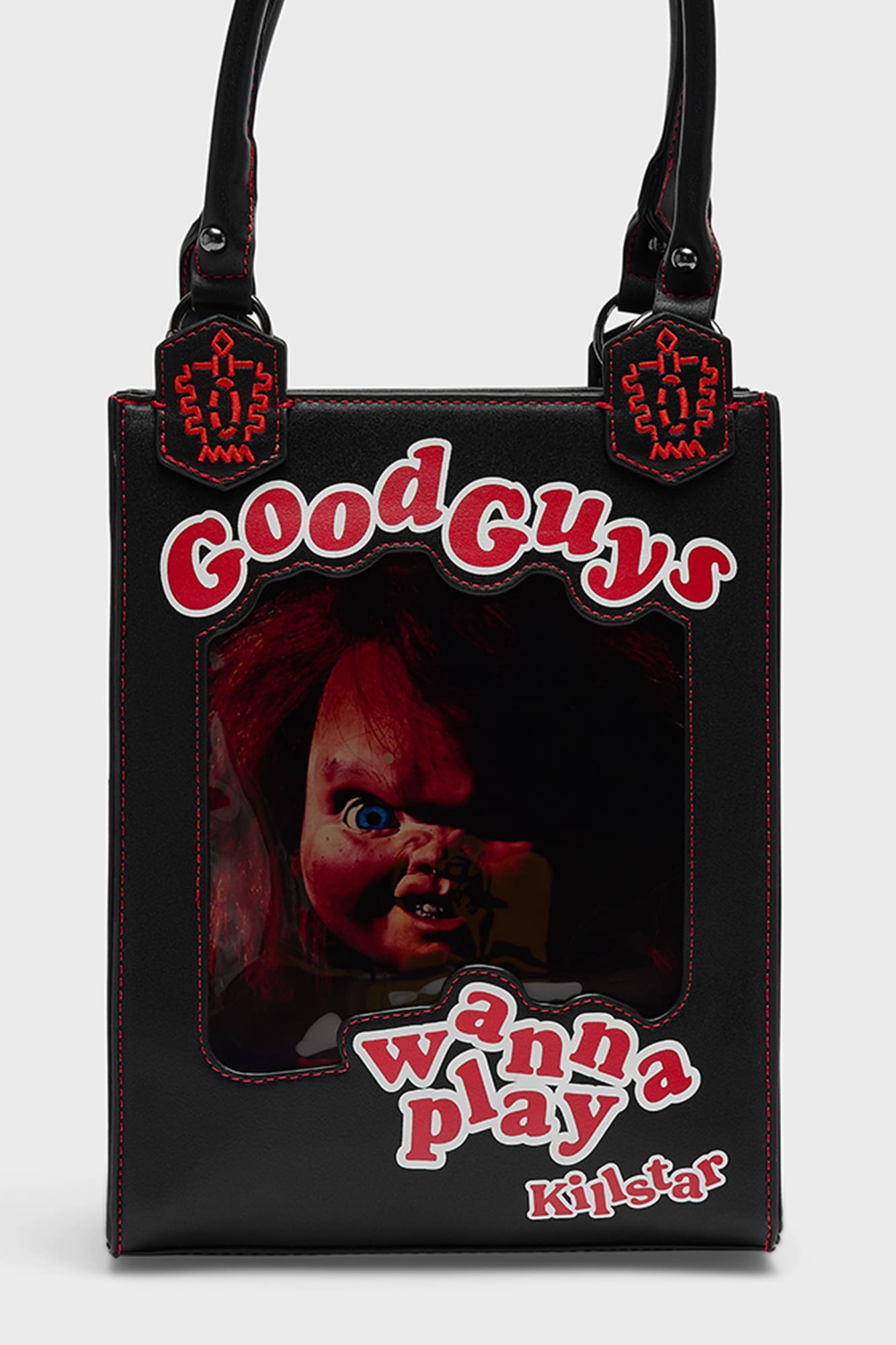 Chucky "Wanna Play Dirty?" PU Tote Bag with Shoulder Strap