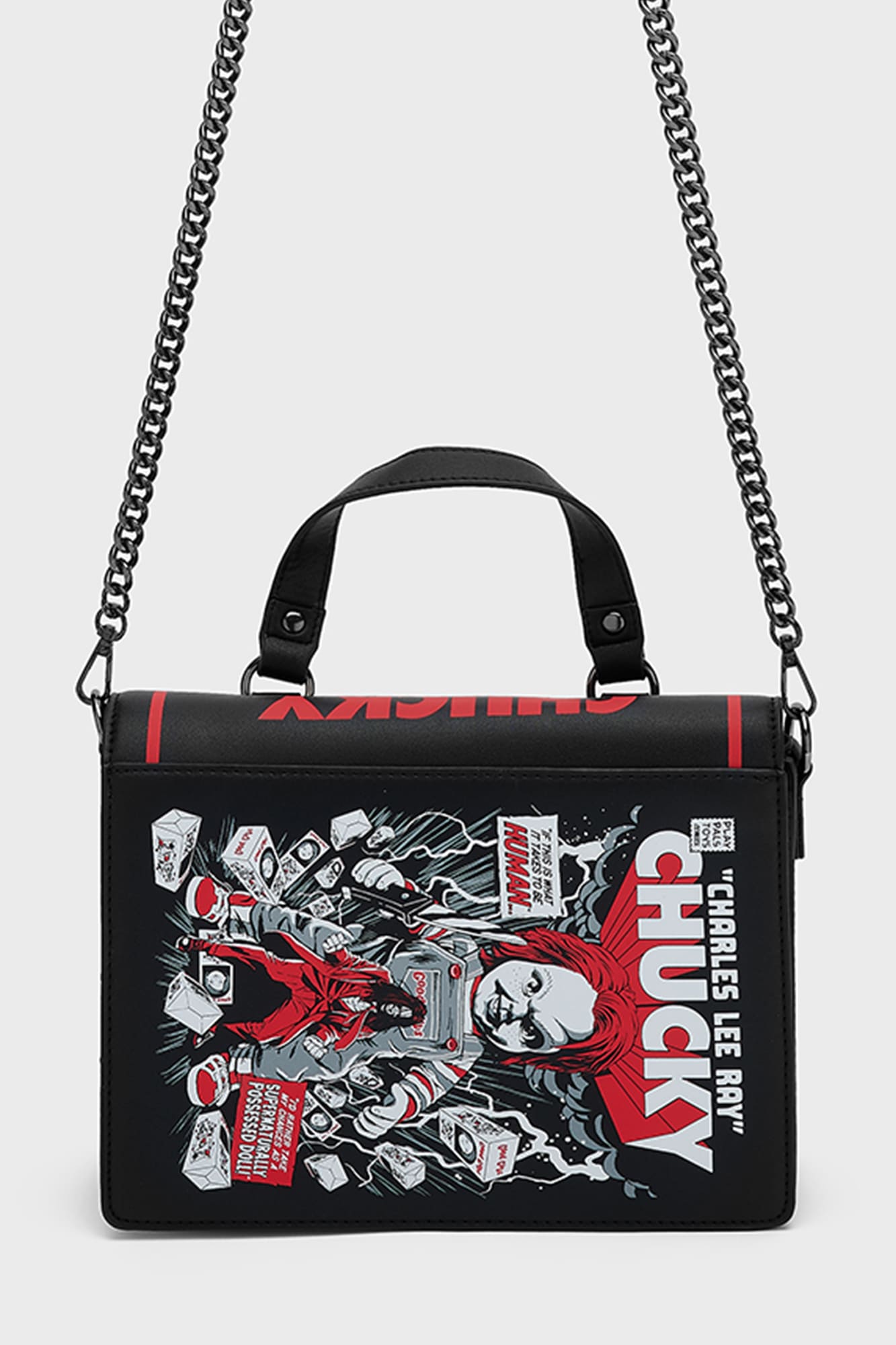 Killstar Chucky PU Handbag with Detachable Strap - Licensed Horror Gift
