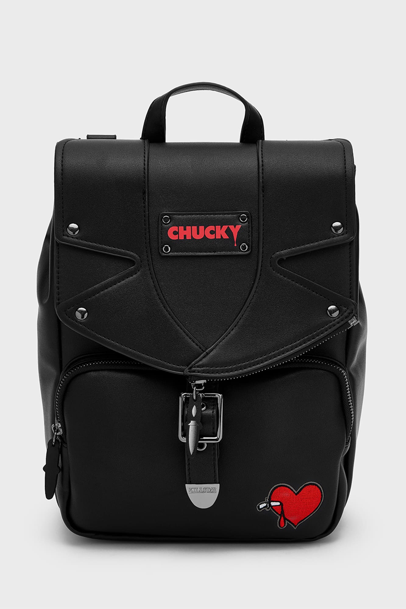 Chucky Valentine Backpack - Licensed PU with Heart Embroidery