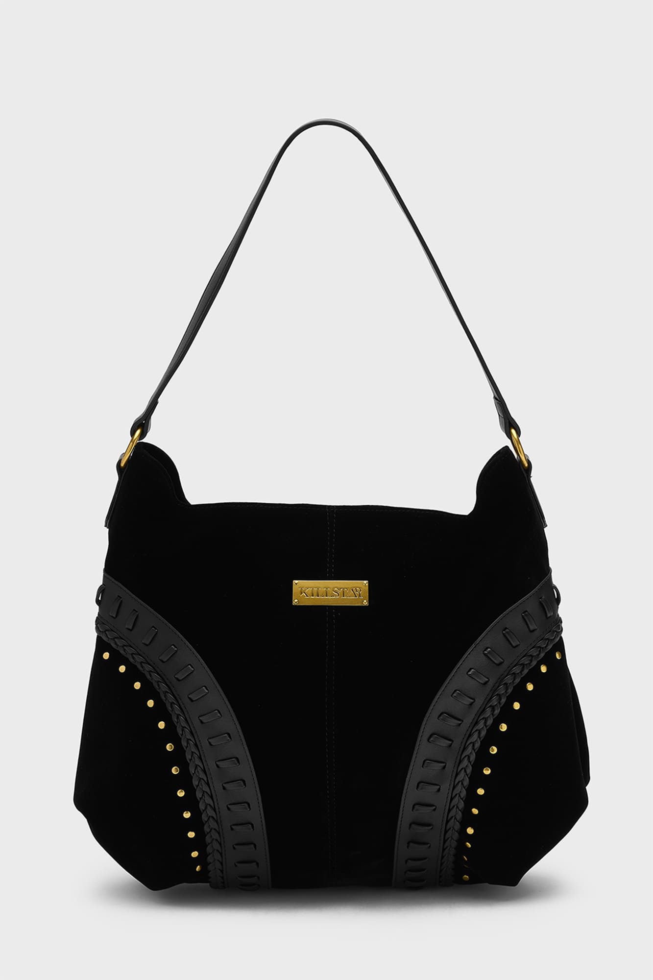 Killstar Magictwill Velvet Shoulder Bag with Embroidery