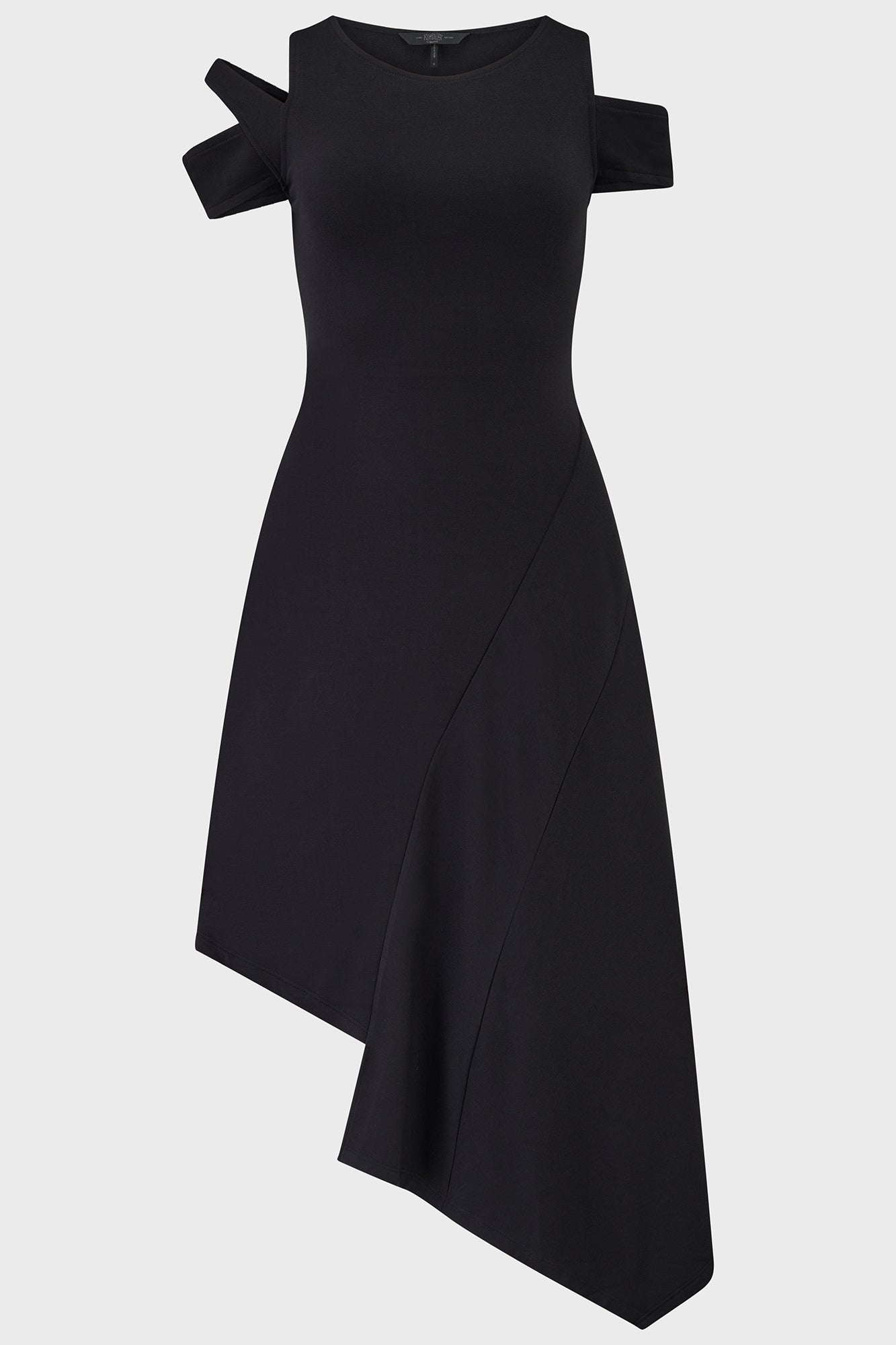 Killstar Ethereos Cold Shoulder Midi Dress - Stretch Jersey Fabric