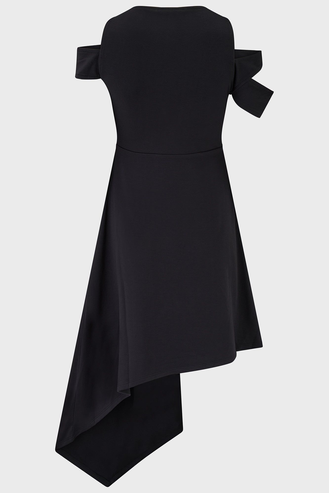 Killstar Ethereos Cold Shoulder Midi Dress - Stretch Jersey Fabric