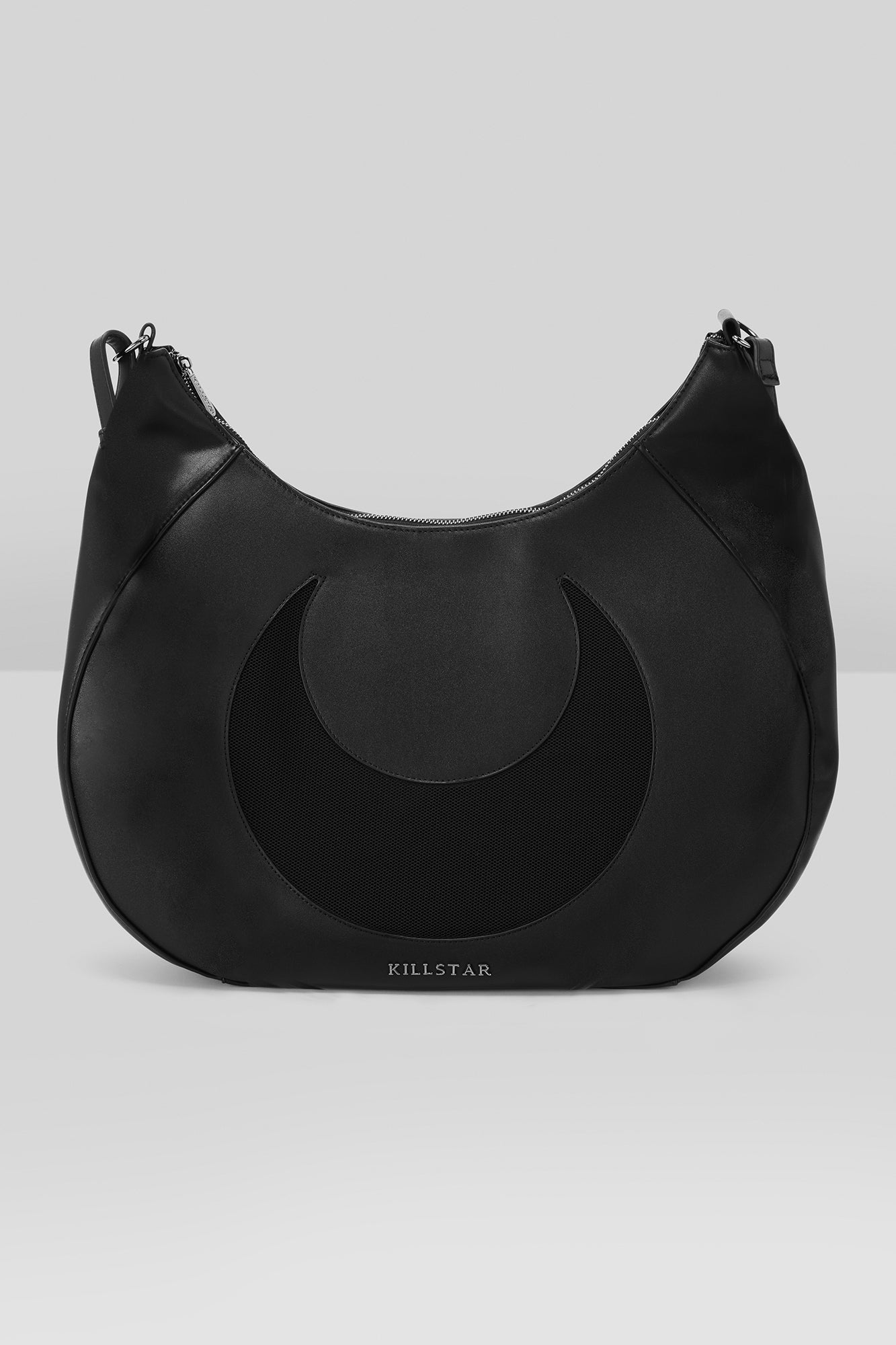 Killstar Moonlit Burial Slouch Handbag with Mesh Moon Detail