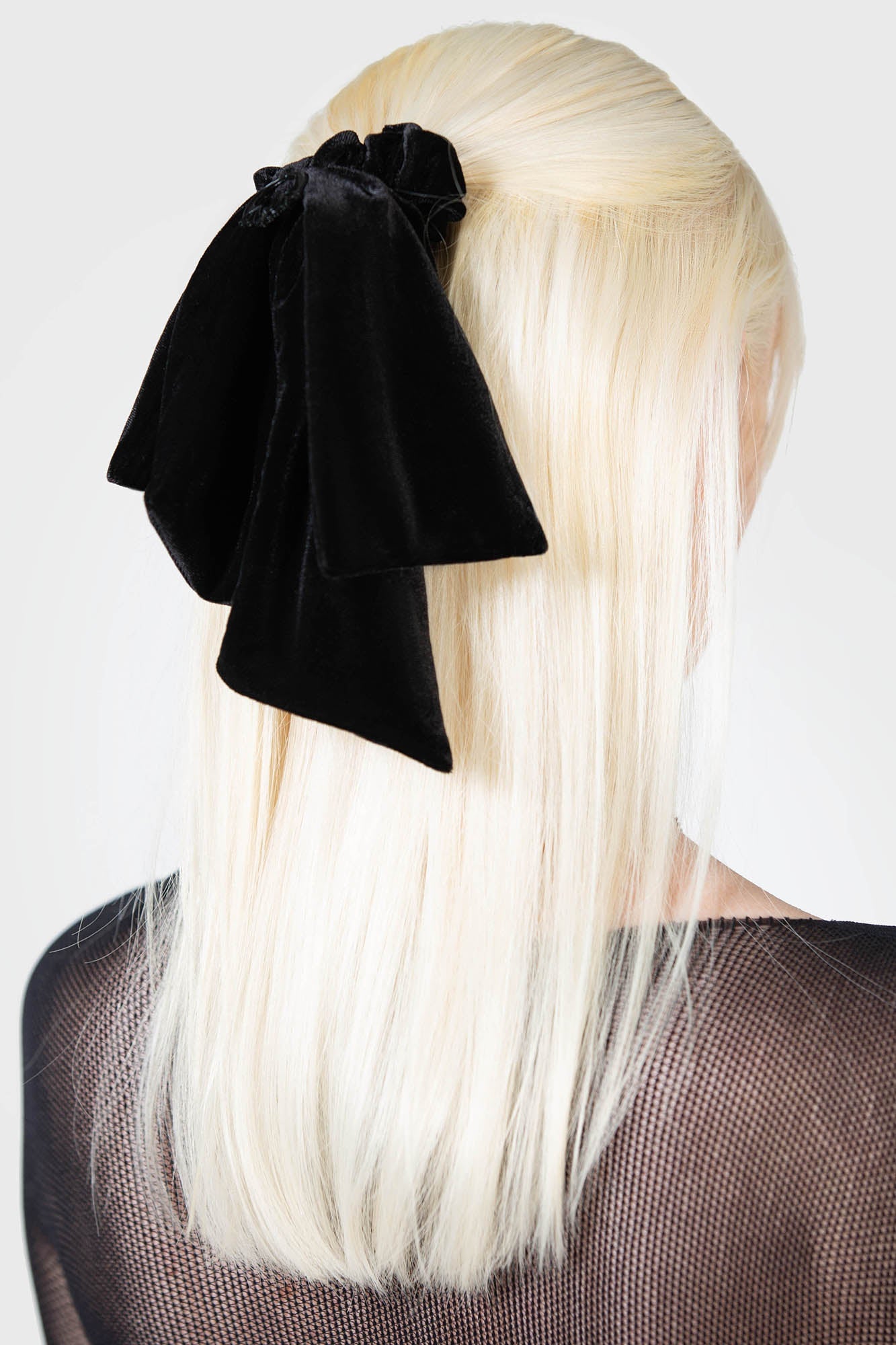 KILLSTAR Velvet Hair Bow with Bat Decal & Scrunchy