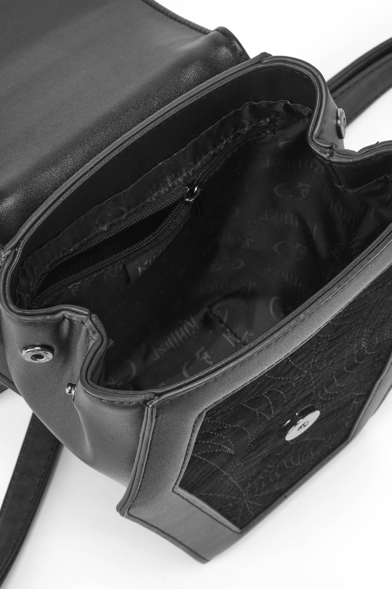 Gothic Coffin Backpack with Spider Web Design – KIHILIST
