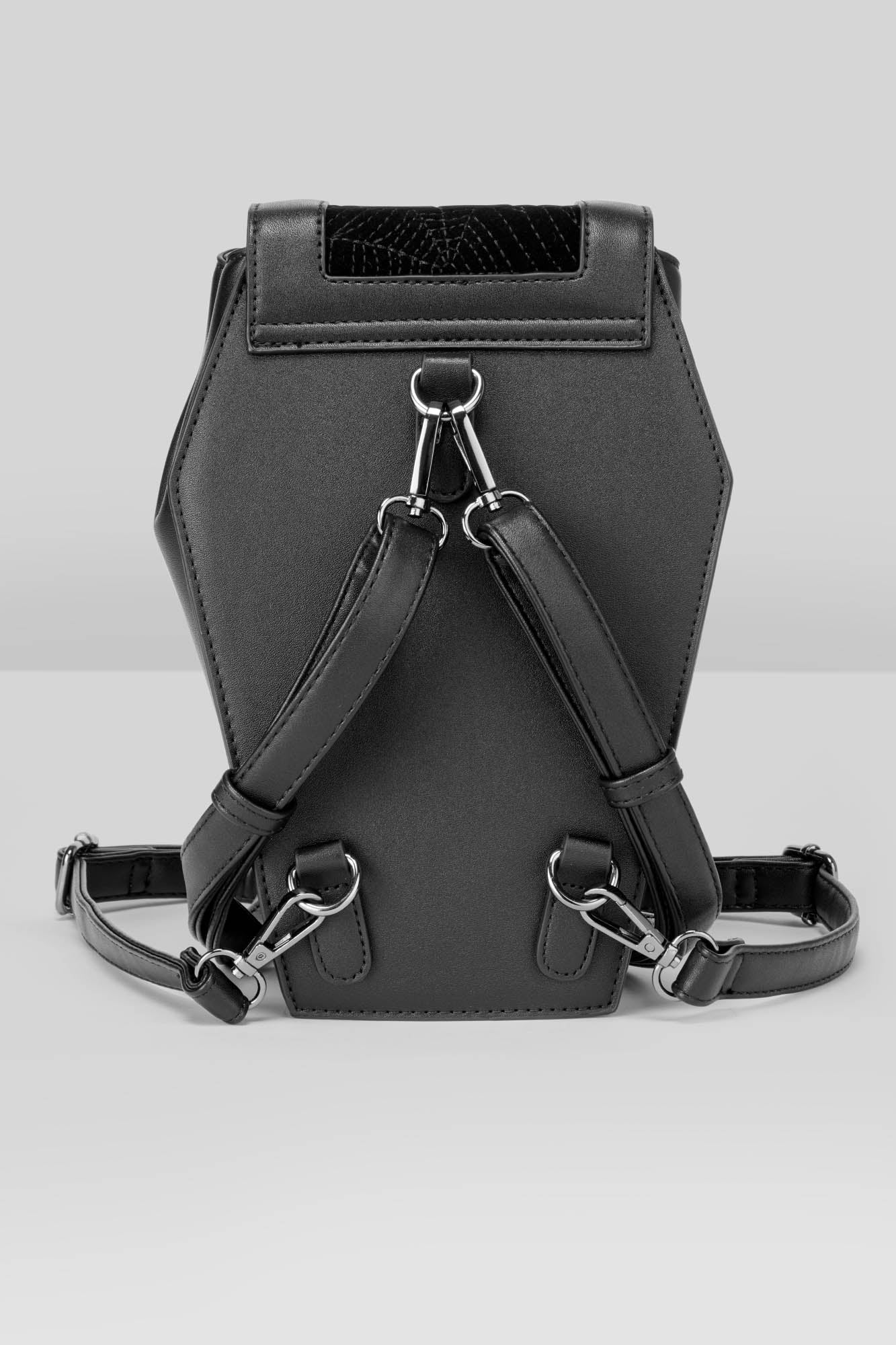 Gothic Coffin Backpack with Spider Web Design – KIHILIST