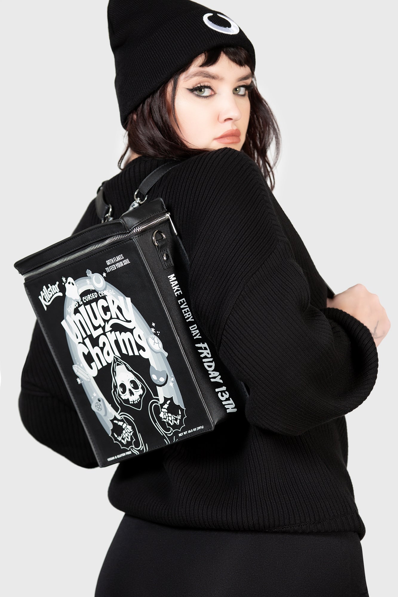 KILLSTAR Unlucky Backpack - Gothic Harajuku Style PU Leather Bag