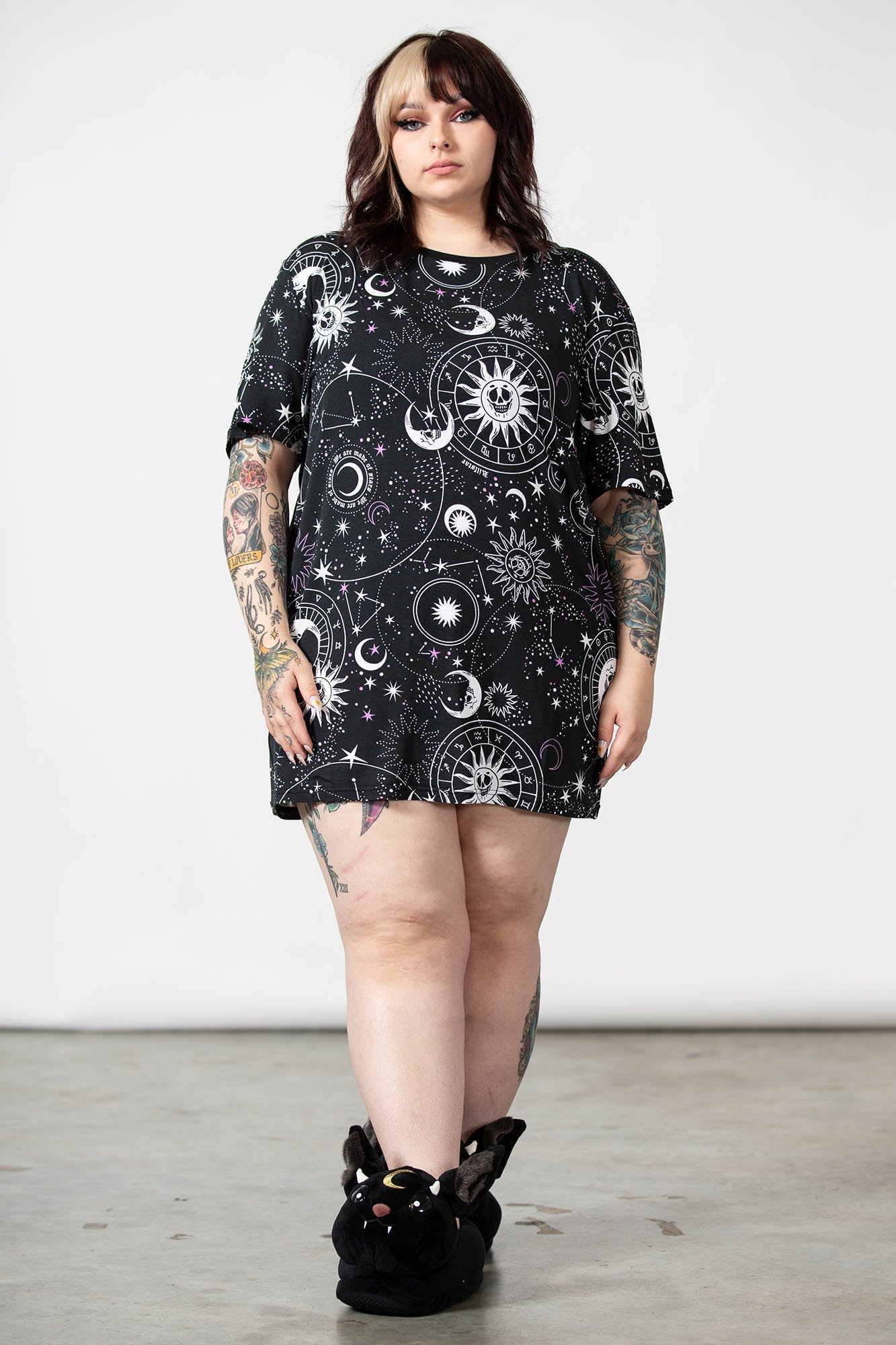 Killstar Solstice Longline Graphic T-Shirt - Unisex Fit