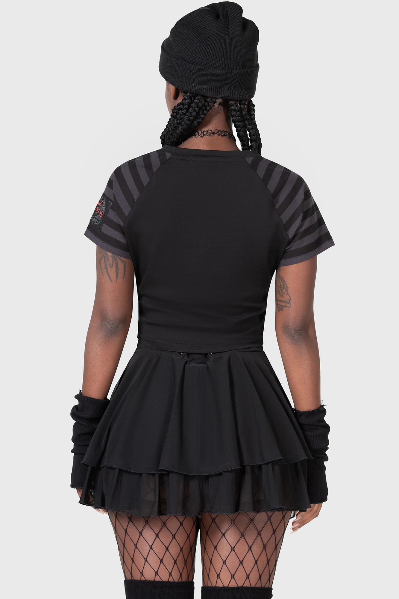 Killstar Vampurr Graphic Cropped Cotton Tee - "I Suck on First Date"