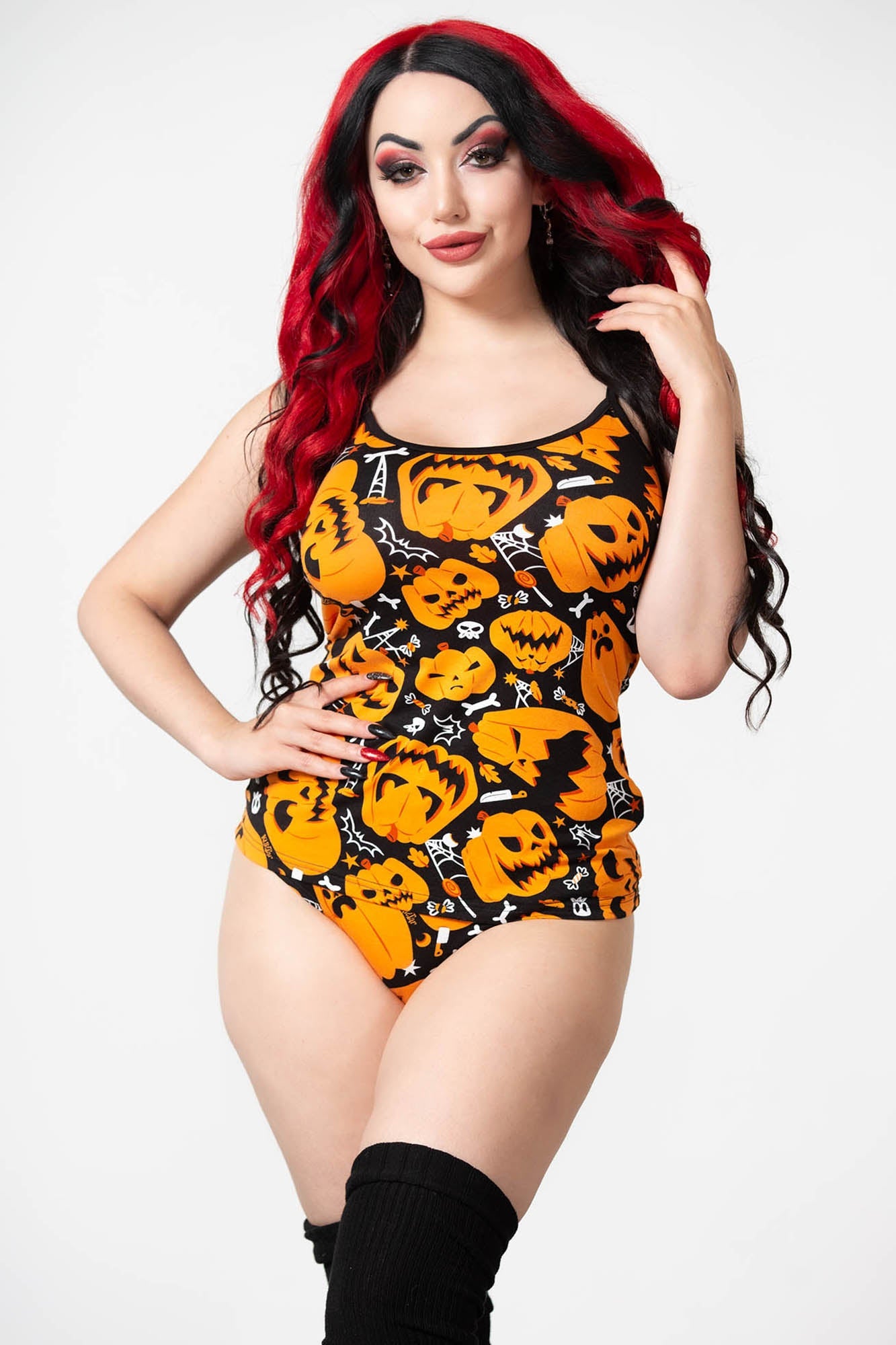Killstar Bad Patch Cami Top - Adjustable Straps, Fitted Stretch Fabric