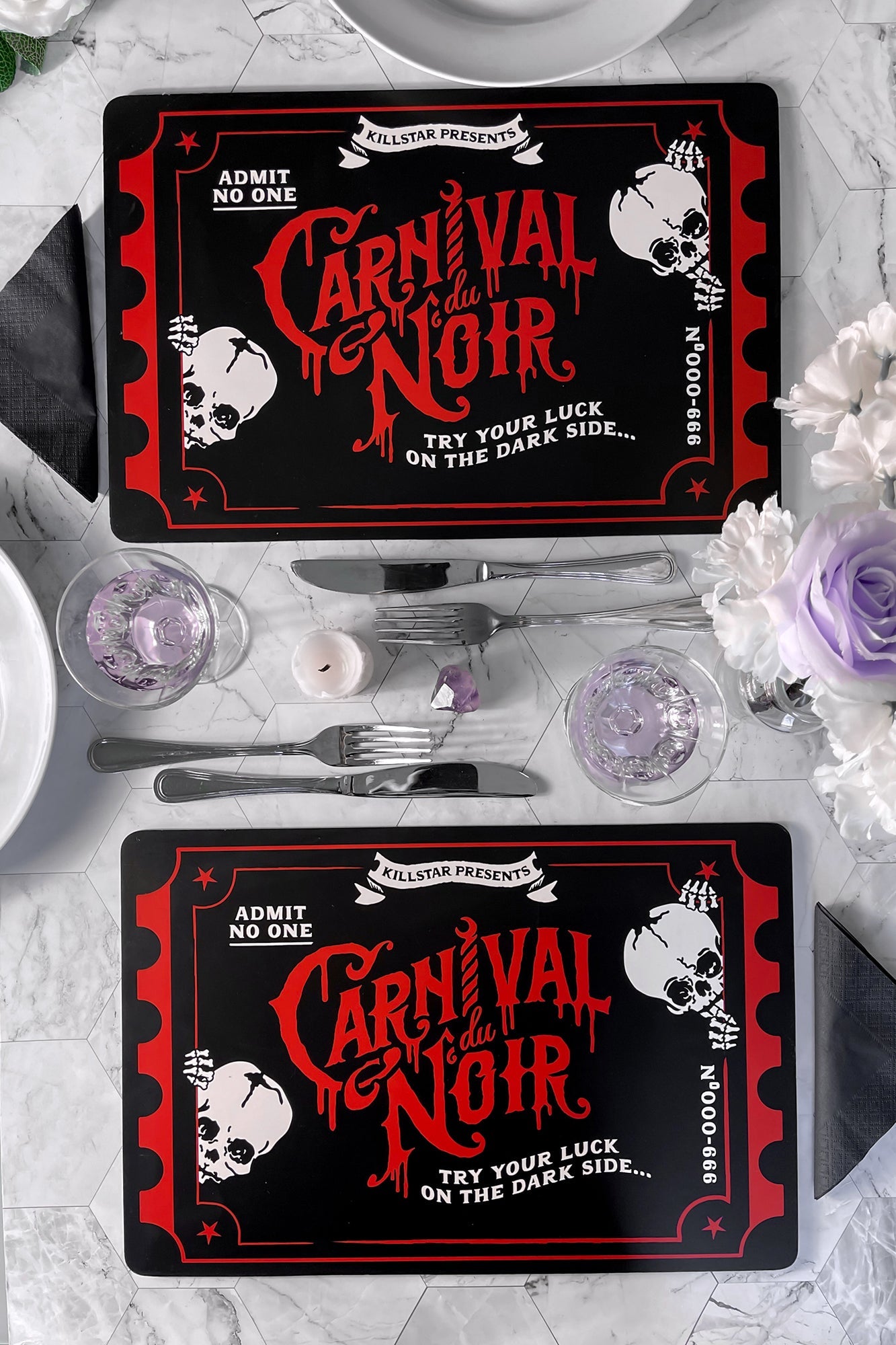 Killstar Sideshow Carnival du Noir Placemats - Set of 4