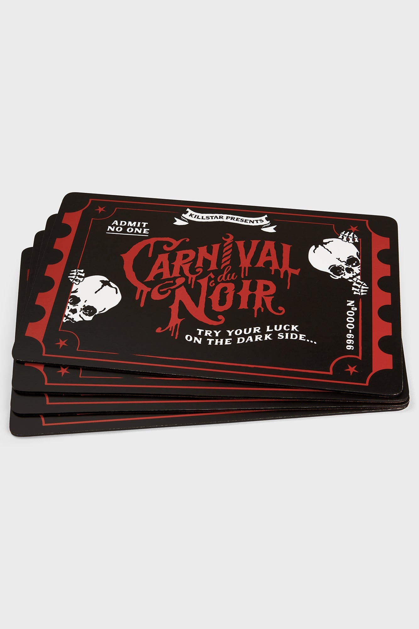 Killstar Sideshow Carnival du Noir Placemats - Set of 4