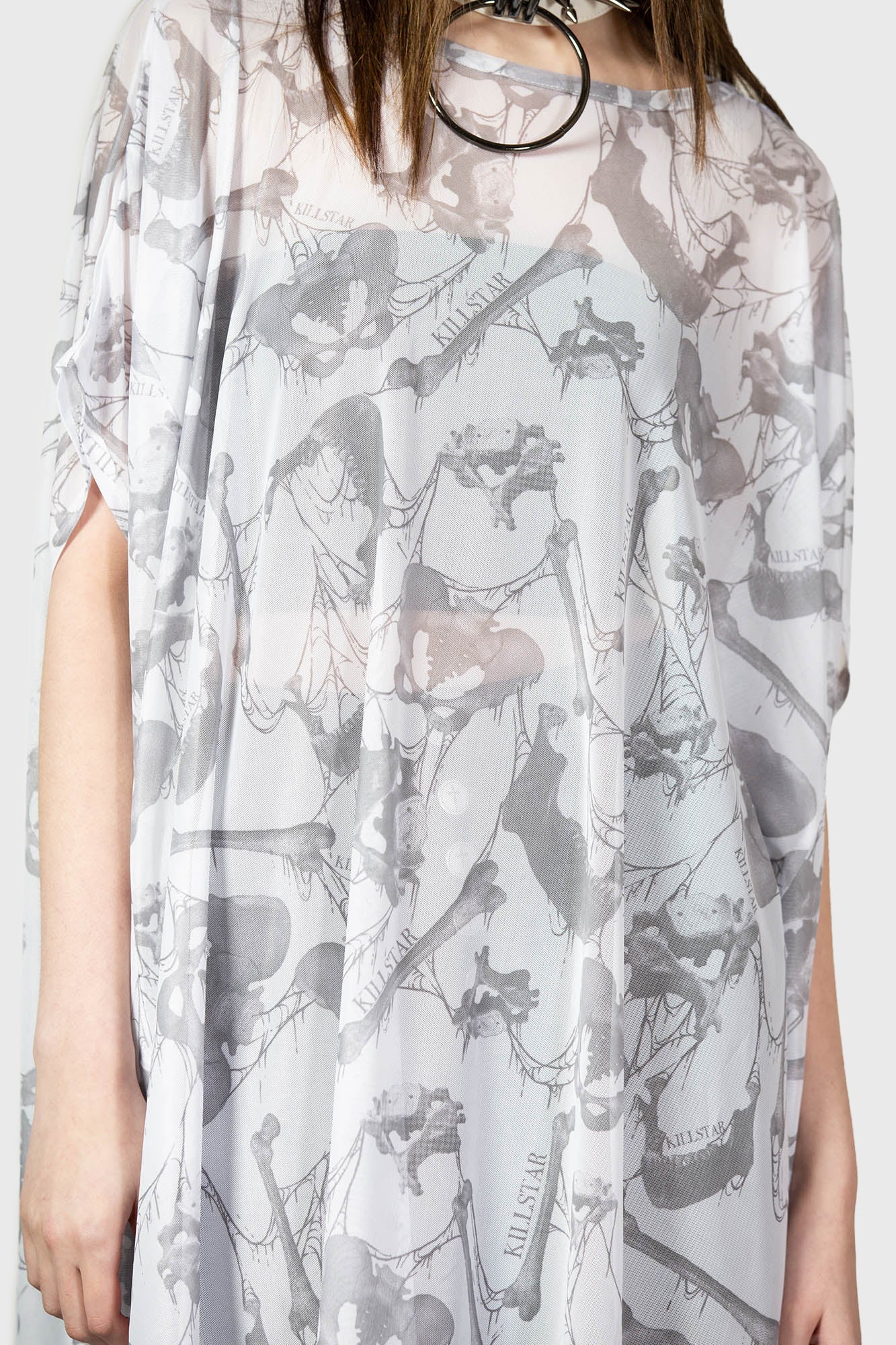Killstar Dominina Mesh Tunic with Hanky Hem
