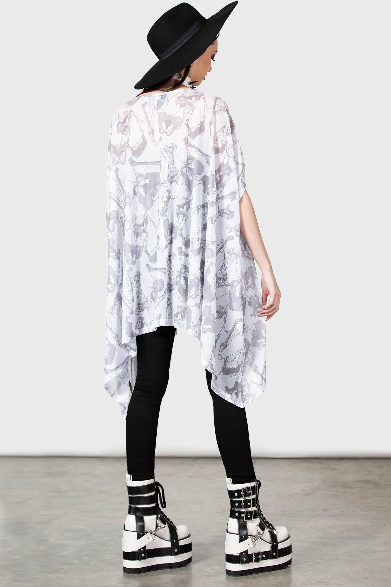 Killstar Dominina Mesh Tunic with Hanky Hem