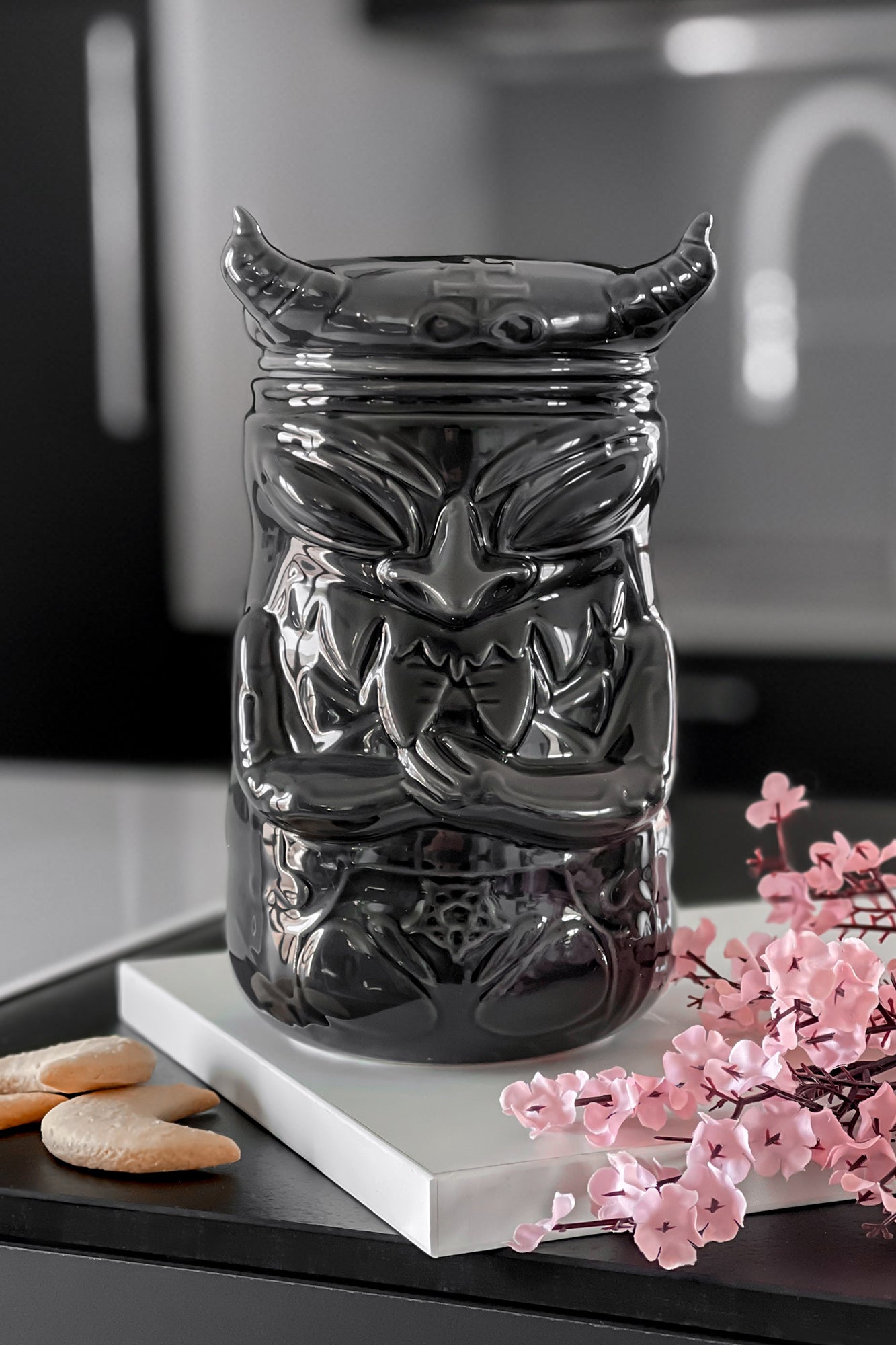 Killstar Tiki Demon Ceramic Jar - Handcrafted Sculpted Design