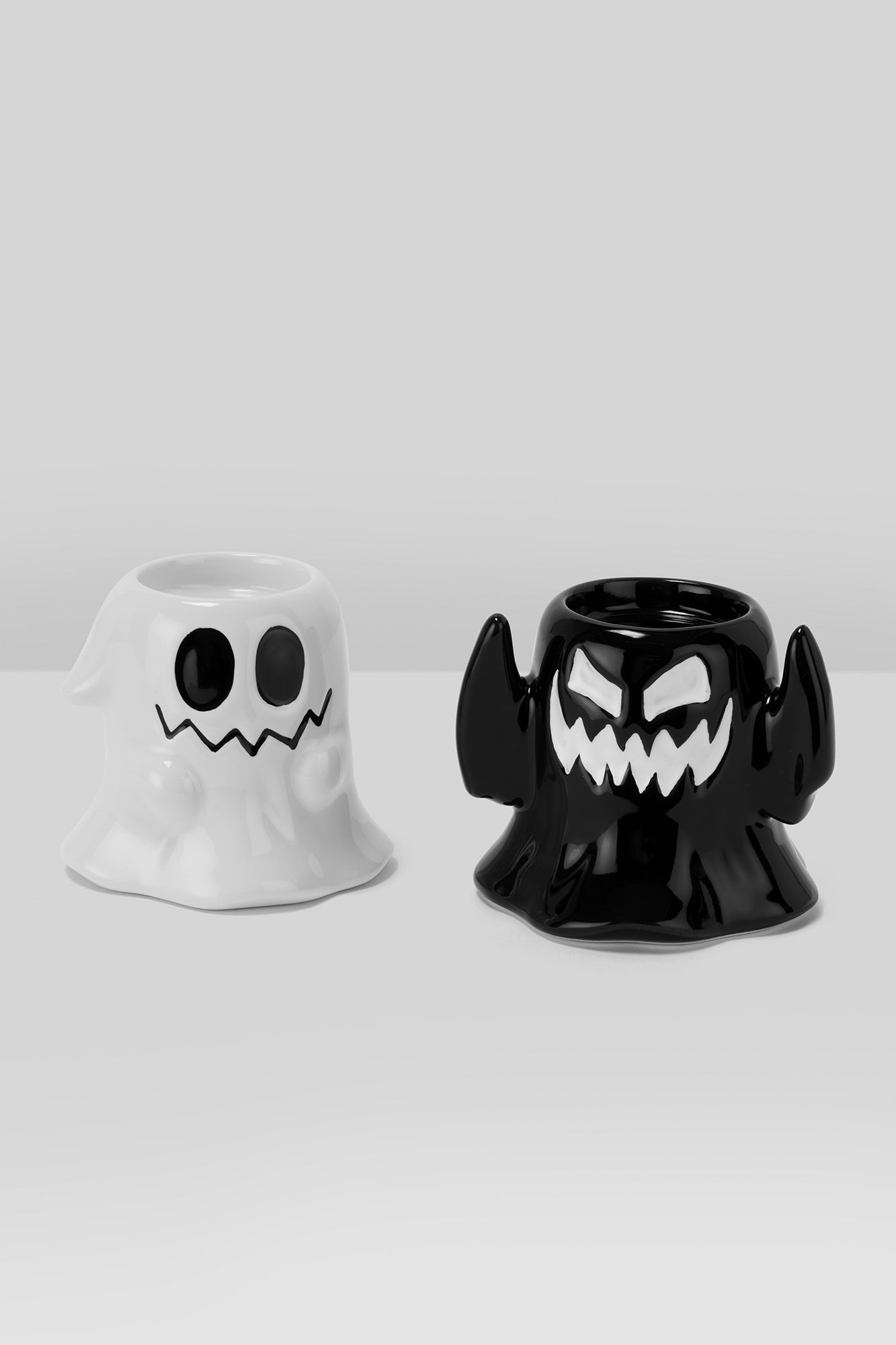 KILLSTAR Boo Eek Ceramic Tealight Holder Set of 2