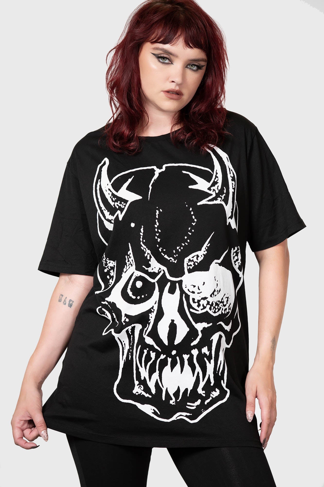 Killstar Hollow Nite Skull Graphic Cotton T-Shirt