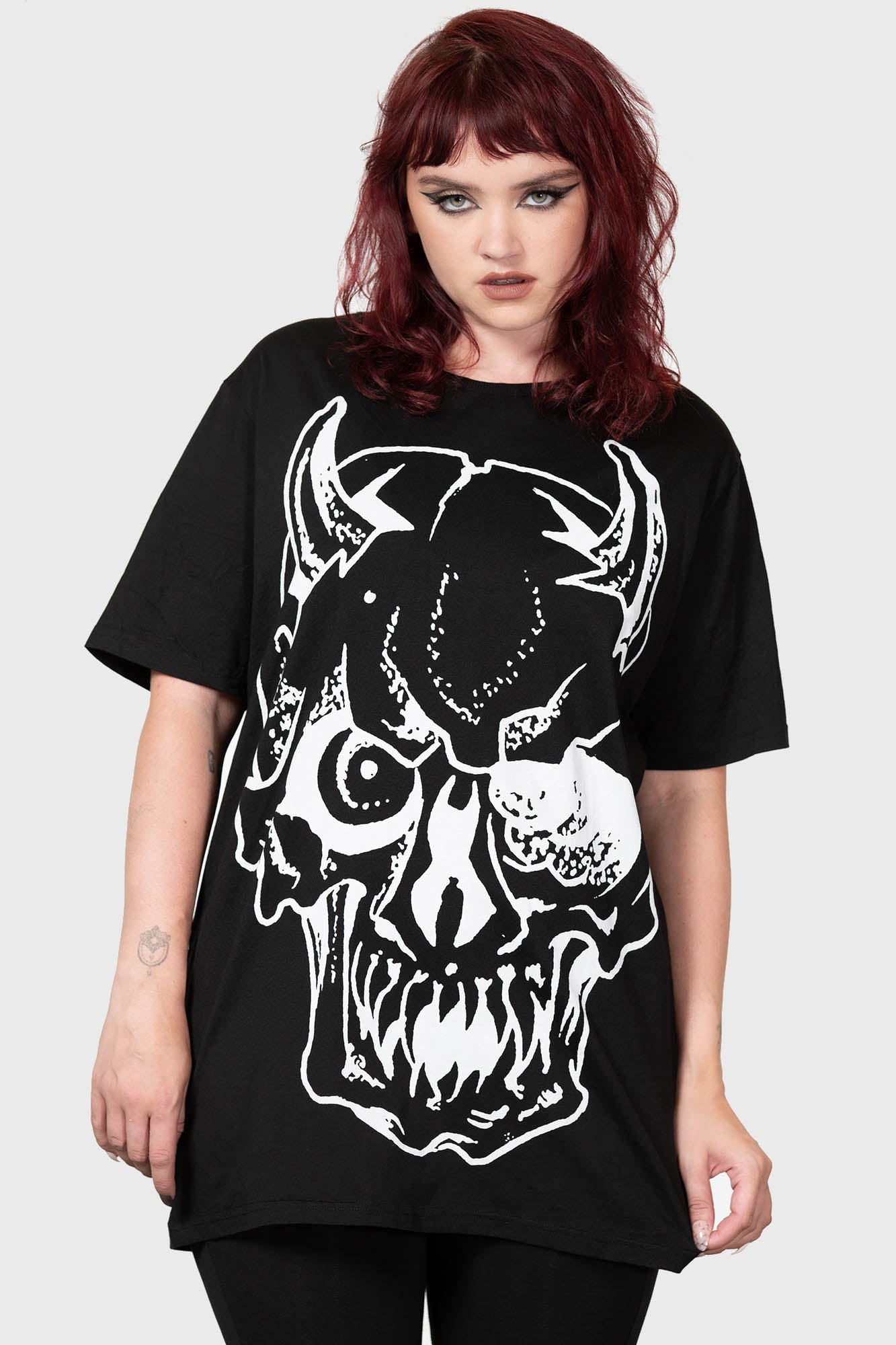 Killstar Hollow Nite Skull Graphic Cotton T-Shirt