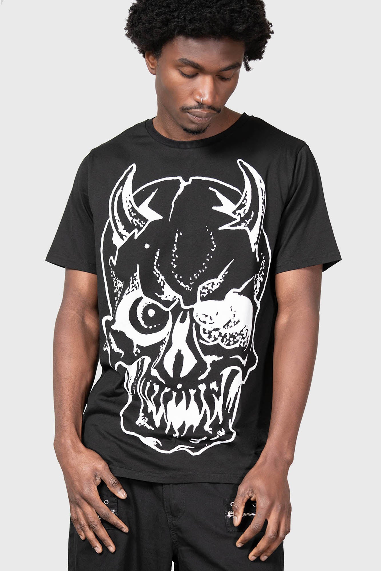 Killstar Hollow Nite Skull Graphic Cotton T-Shirt
