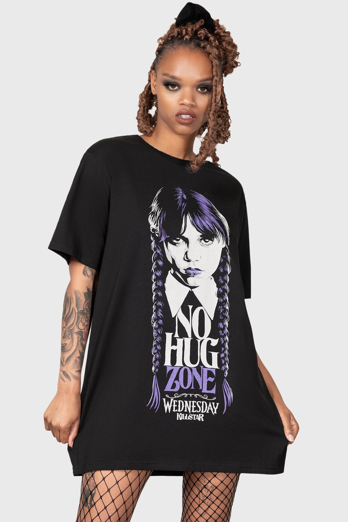 Killstar Wednesday No Hug Zone Unisex Graphic T-Shirt