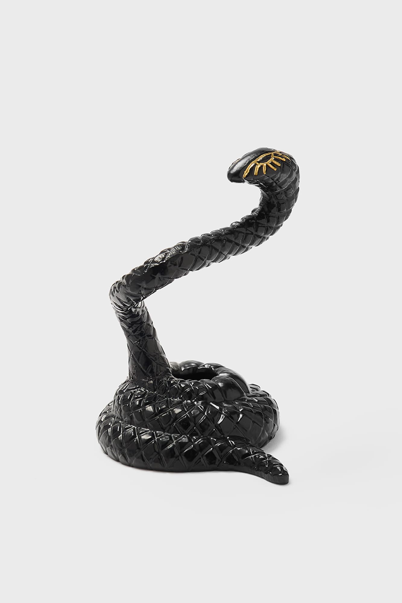 Killstar Serpentina Gold Candle Holder - Sculpted Design