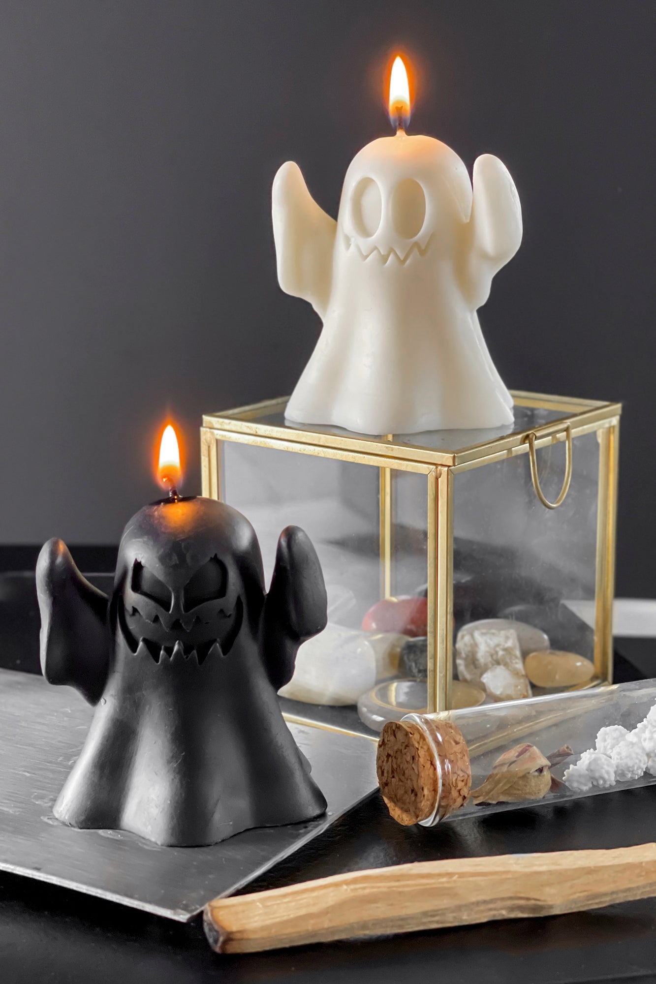 KILLSTAR Boo Eek Gothic Soy Wax Candles - Black & White Set