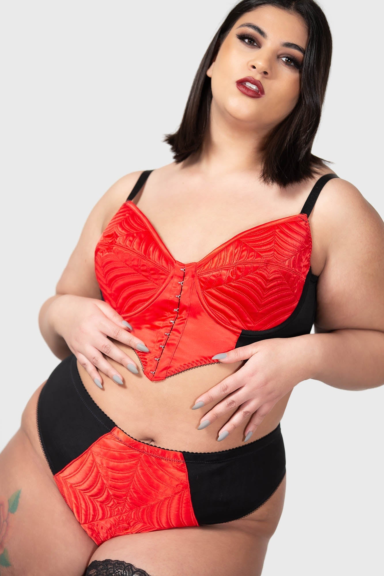 Killstar Scarlet Webutant High Waisted Spiderweb Panty