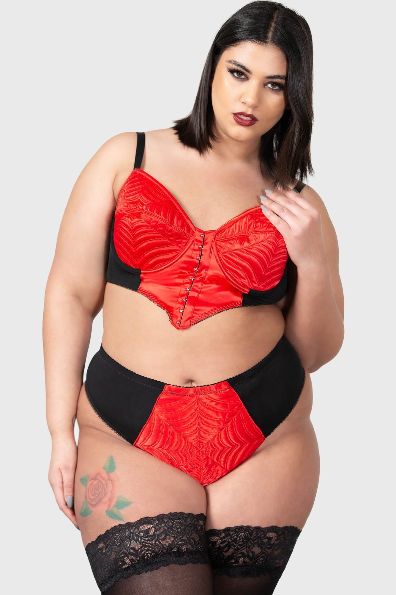 Killstar Scarlet Webutant High Waisted Spiderweb Panty