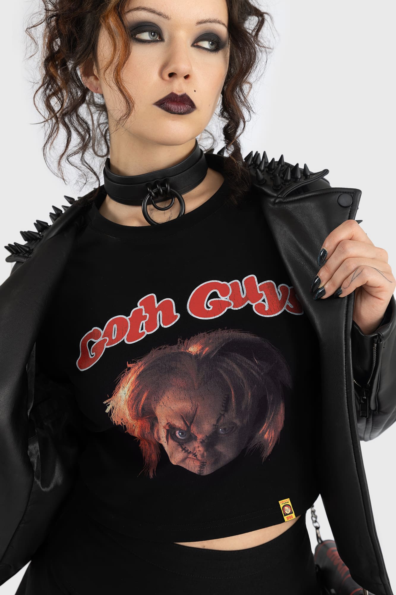 Killstar Goth Guys Chucky Graphic Cropped T-Shirt