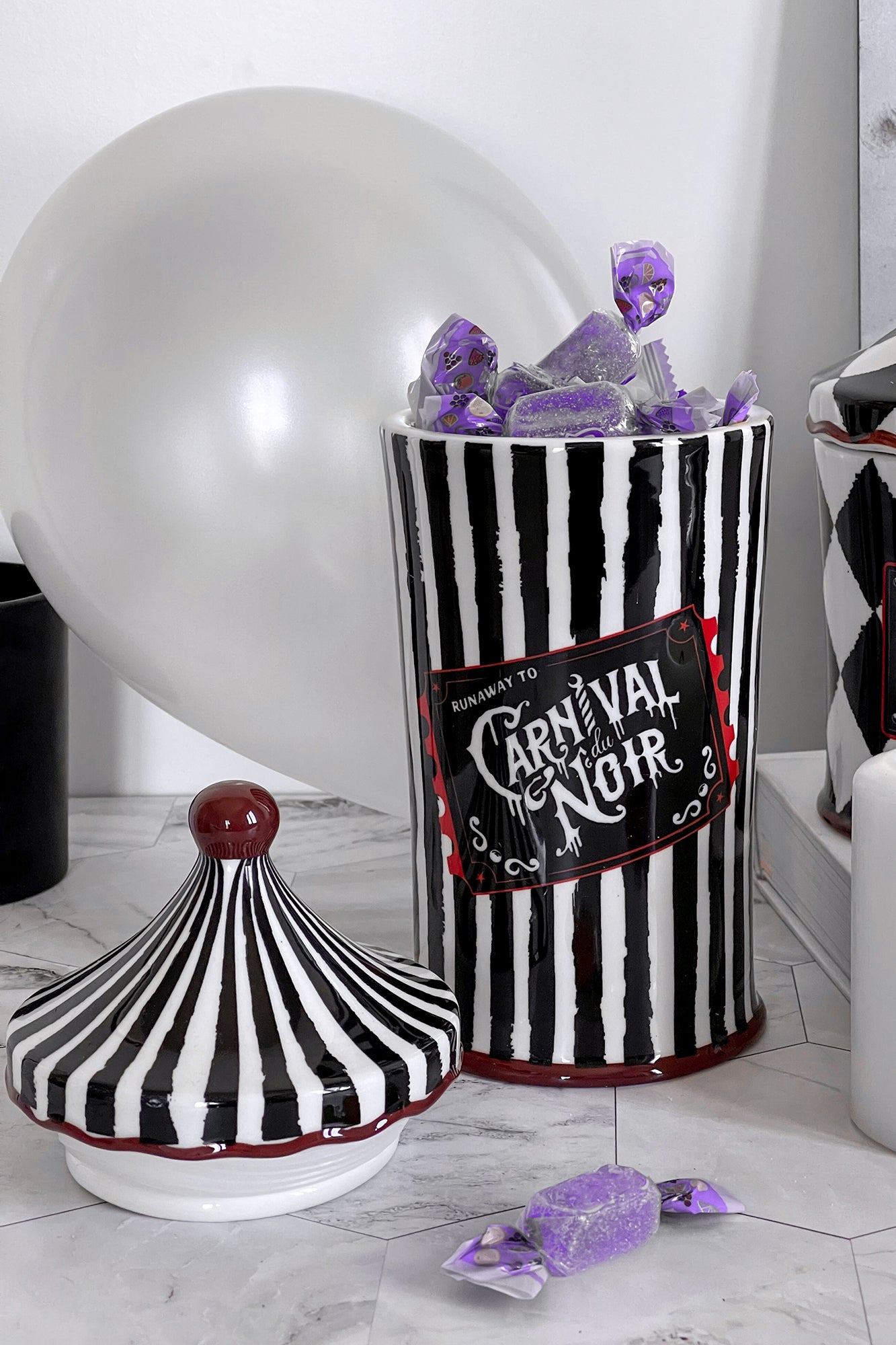 Killstar Carnival du Noir Ceramic Jar - Gothic Home Decor