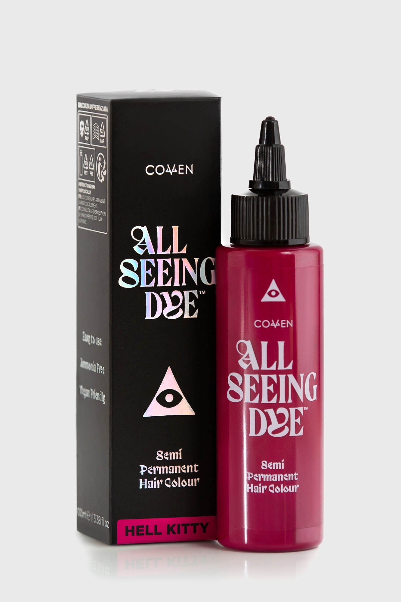 Hell Kitty Hot Pink Vegan Semi-Permanent Hair Dye - 100ml