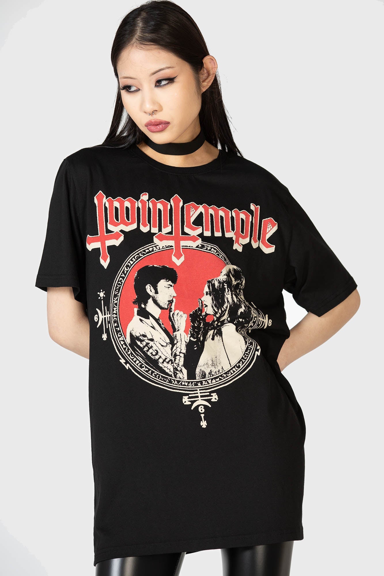 Twin Temple Sanguine Graphic Cotton Unisex T-Shirt
