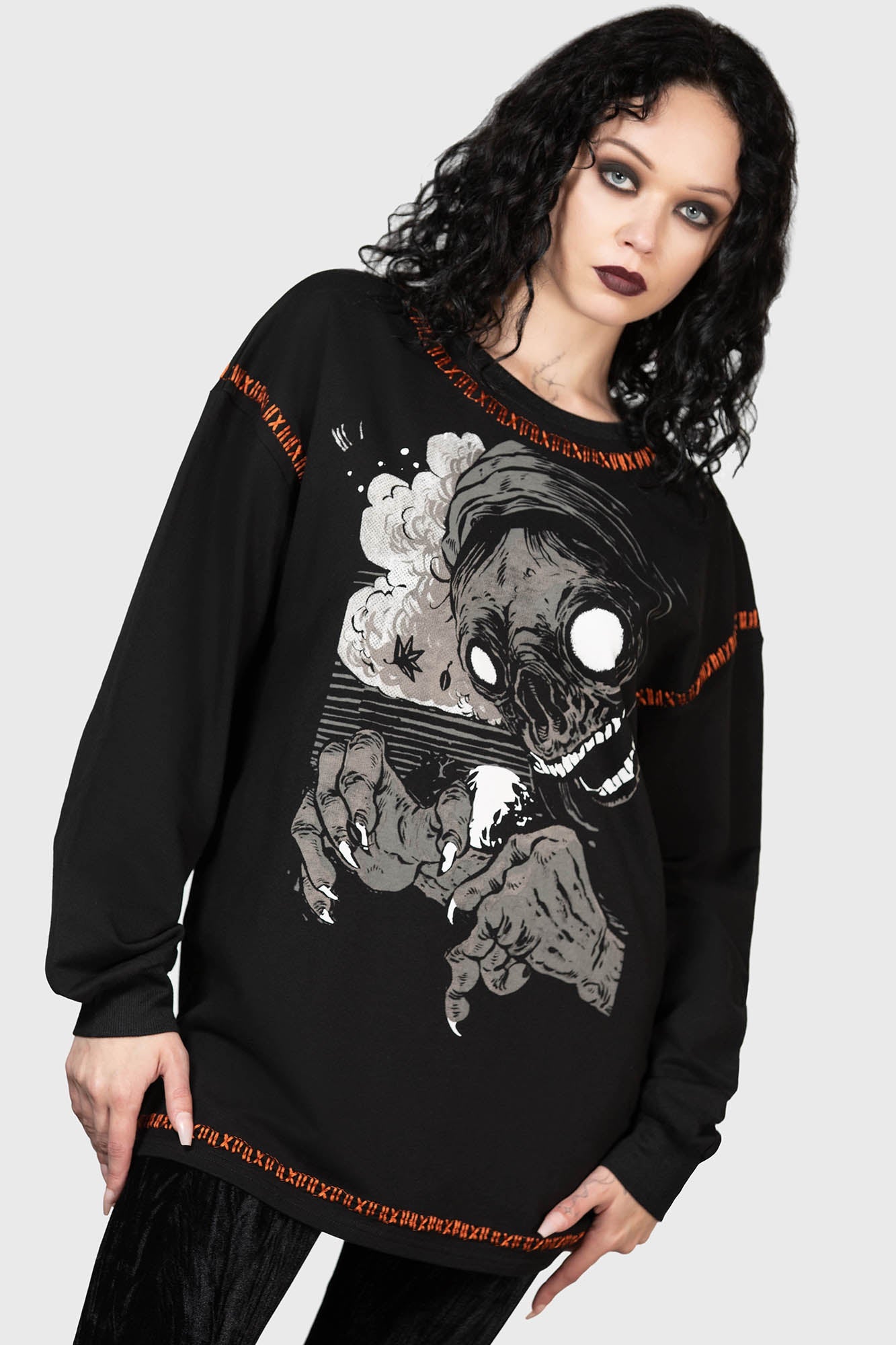 Killstar Fatality Graphic Cotton Sweater - Unisex Fit