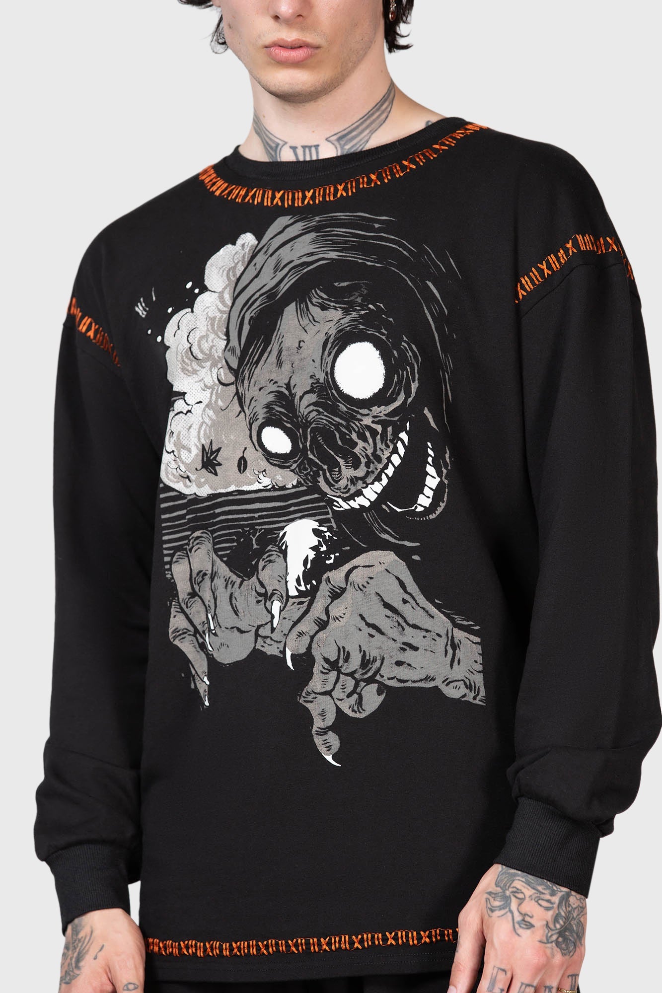Killstar Fatality Graphic Cotton Sweater - Unisex Fit