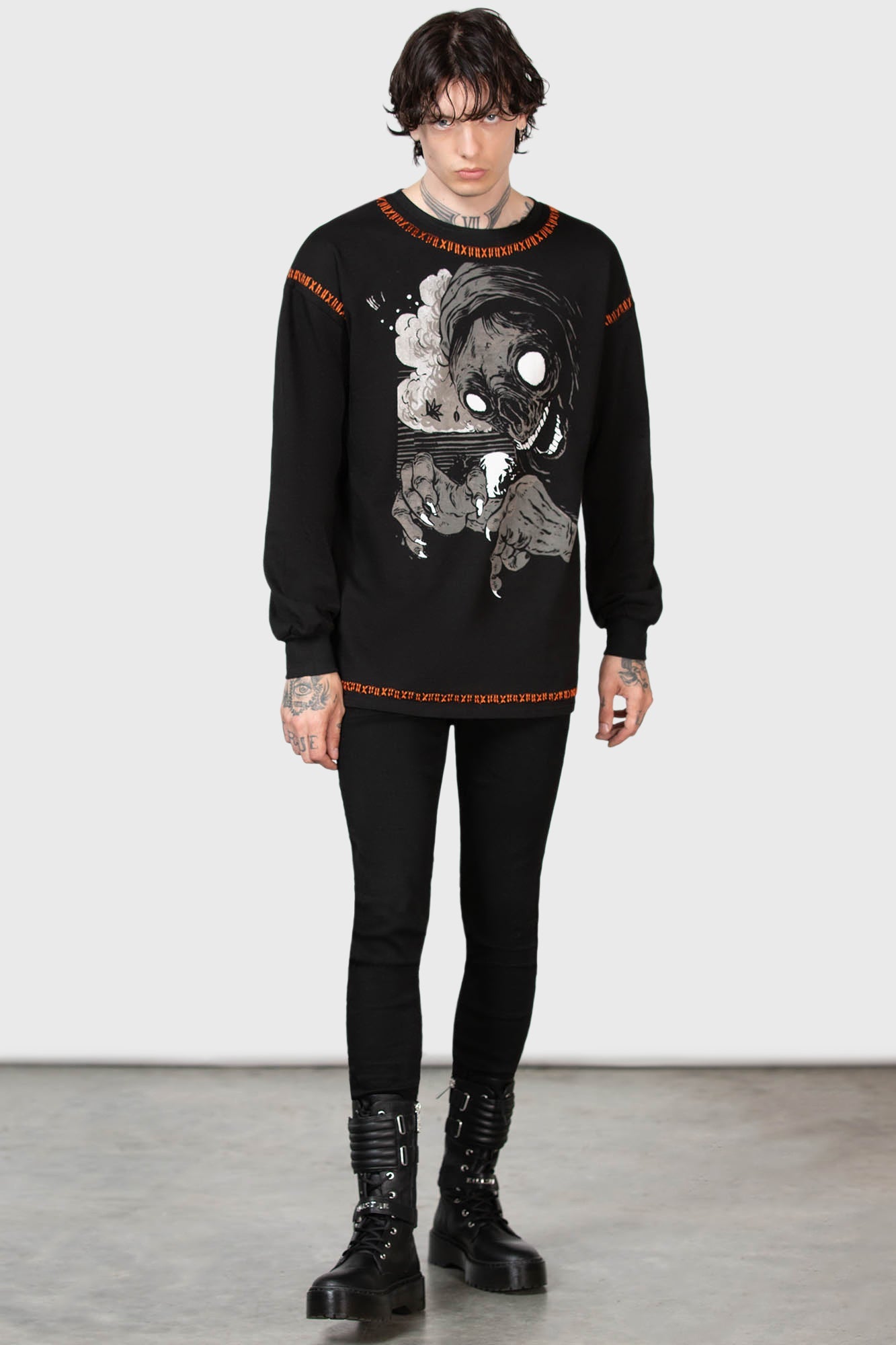 Killstar Fatality Graphic Cotton Sweater - Unisex Fit