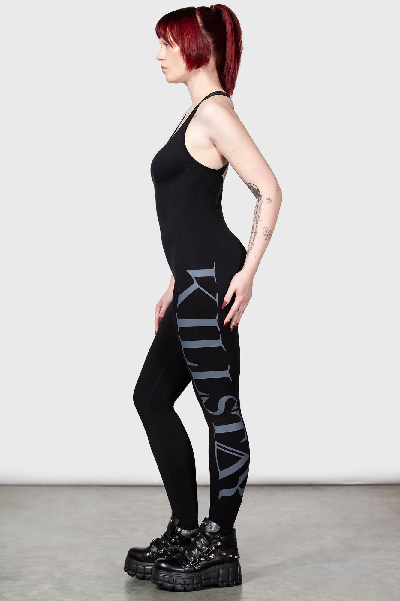 KILLSTAR Scarlet Rising Onesie - Soft Stretch Jumpsuit with Cross Back