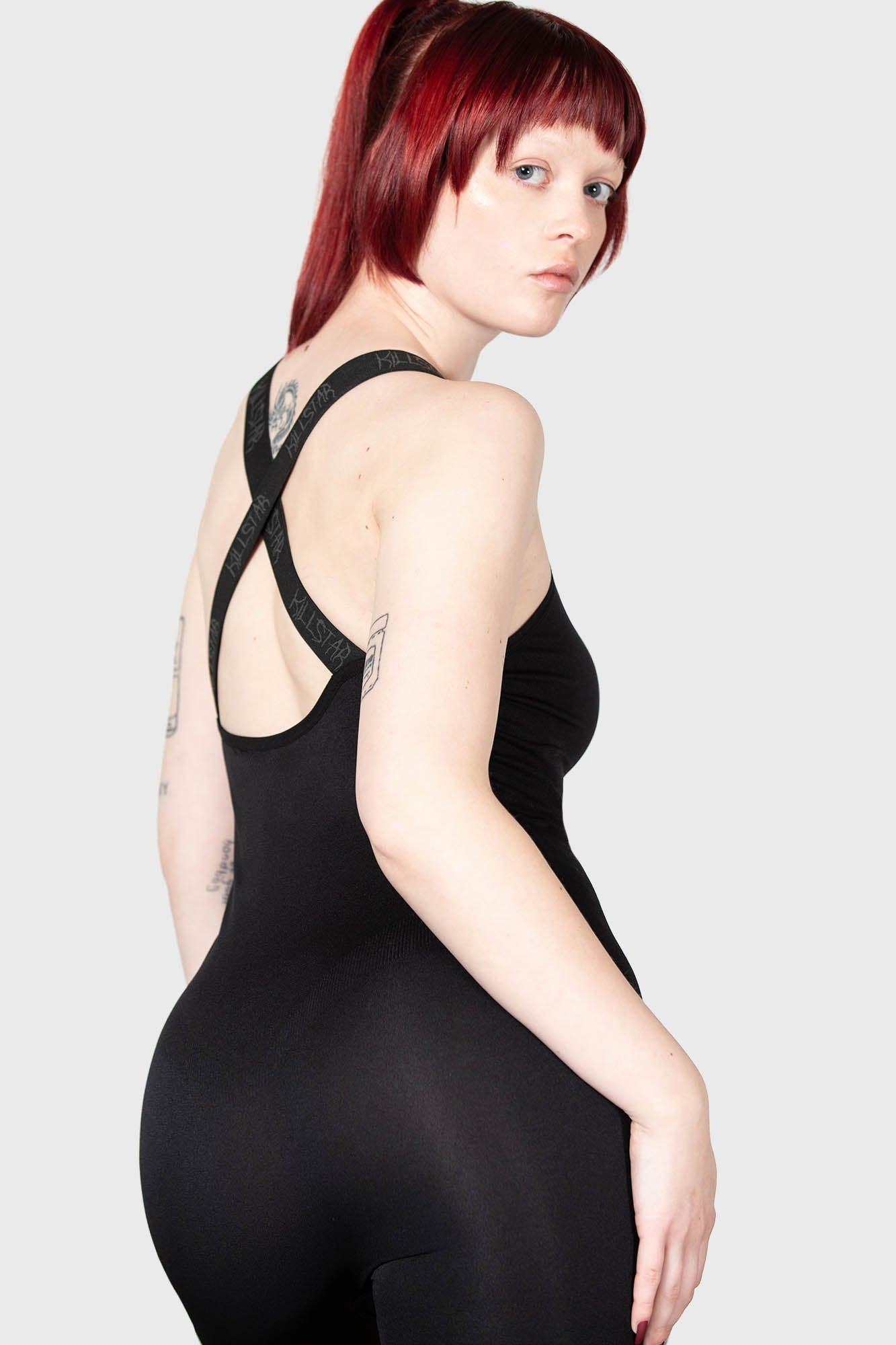 KILLSTAR Scarlet Rising Onesie - Soft Stretch Jumpsuit with Cross Back