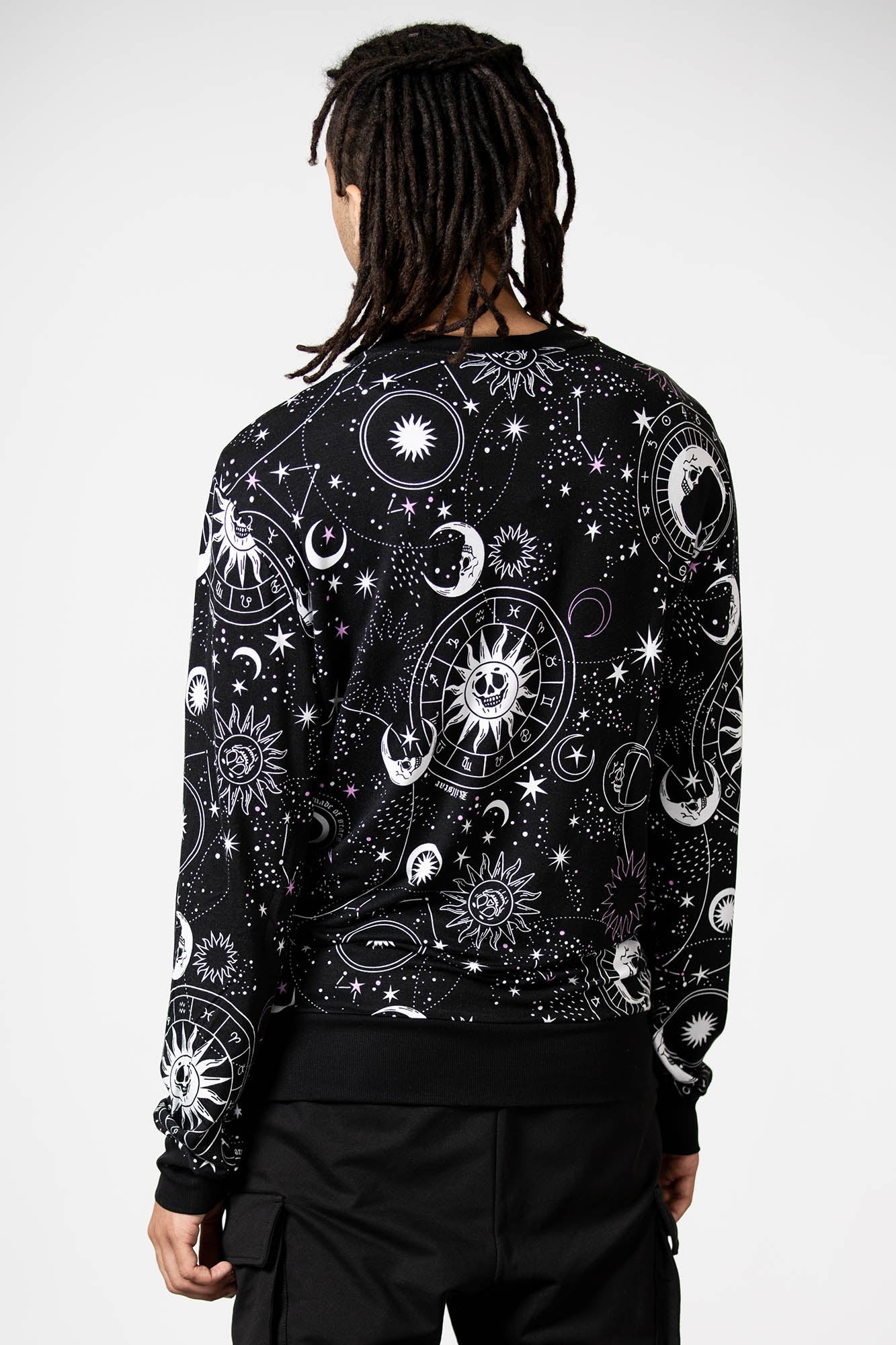 Killstar Corvus Lounge Sweatshirt - Unisex Relaxed Fit with All Over Print