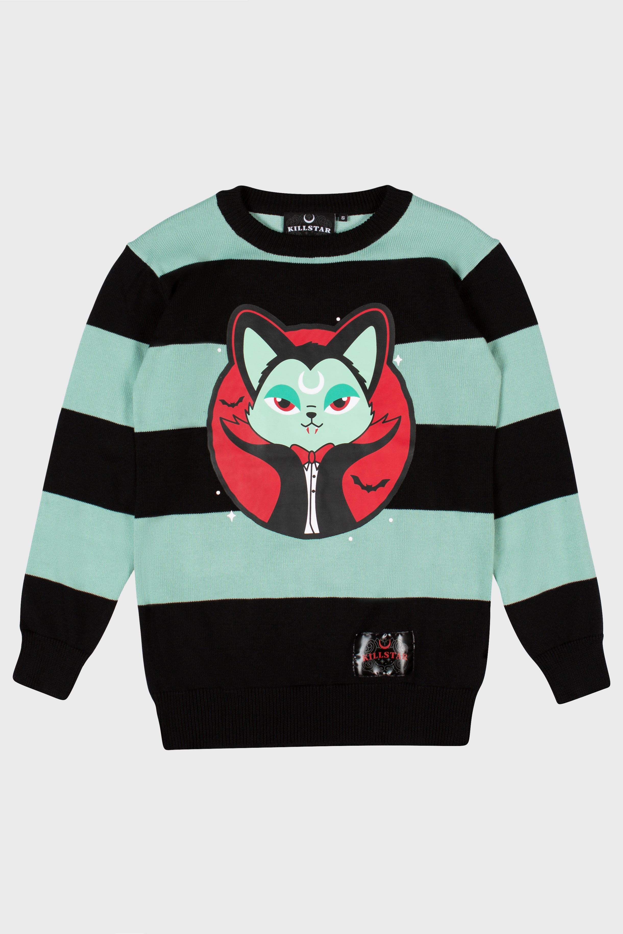Killstar Vampurr Stripe Sweater - Soft Knit, Relaxed Fit