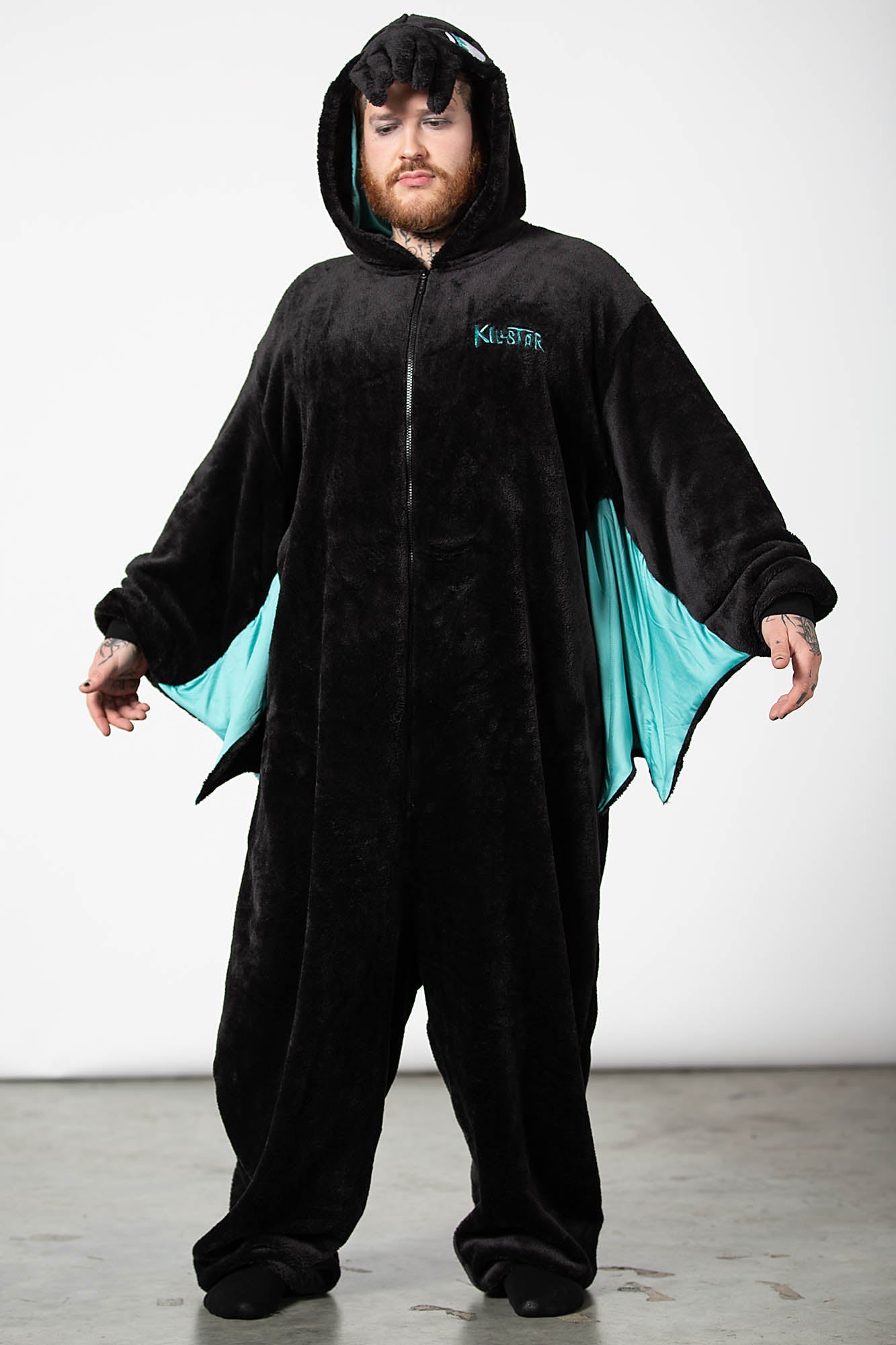 Killstar Cthulhu Plush Onesie with Wings & XL Hood